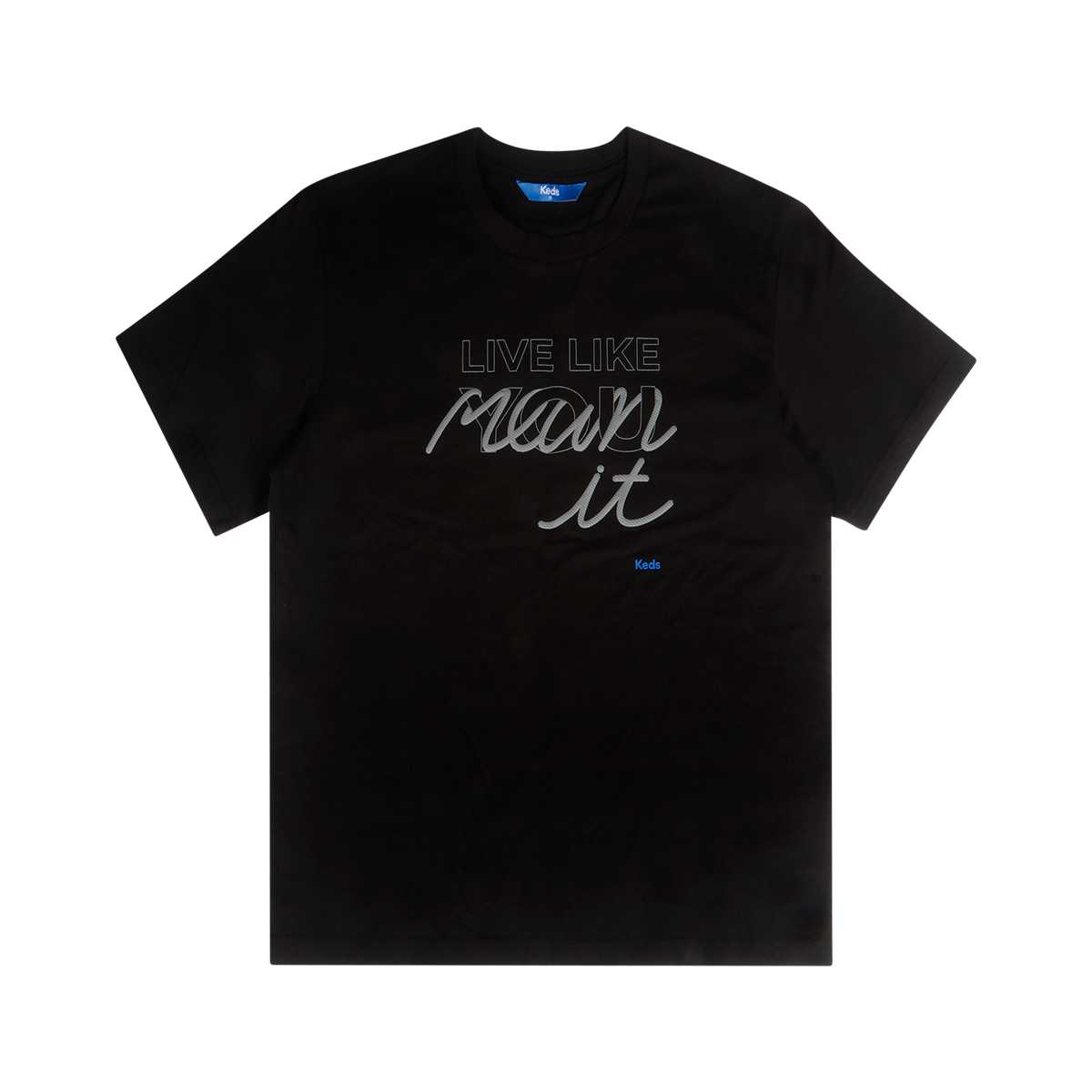 เสื้อยืด รุ่น LIVE LIKE YOU MEAN IT LOOSE T-SHIRT สีดำ F24APT02017