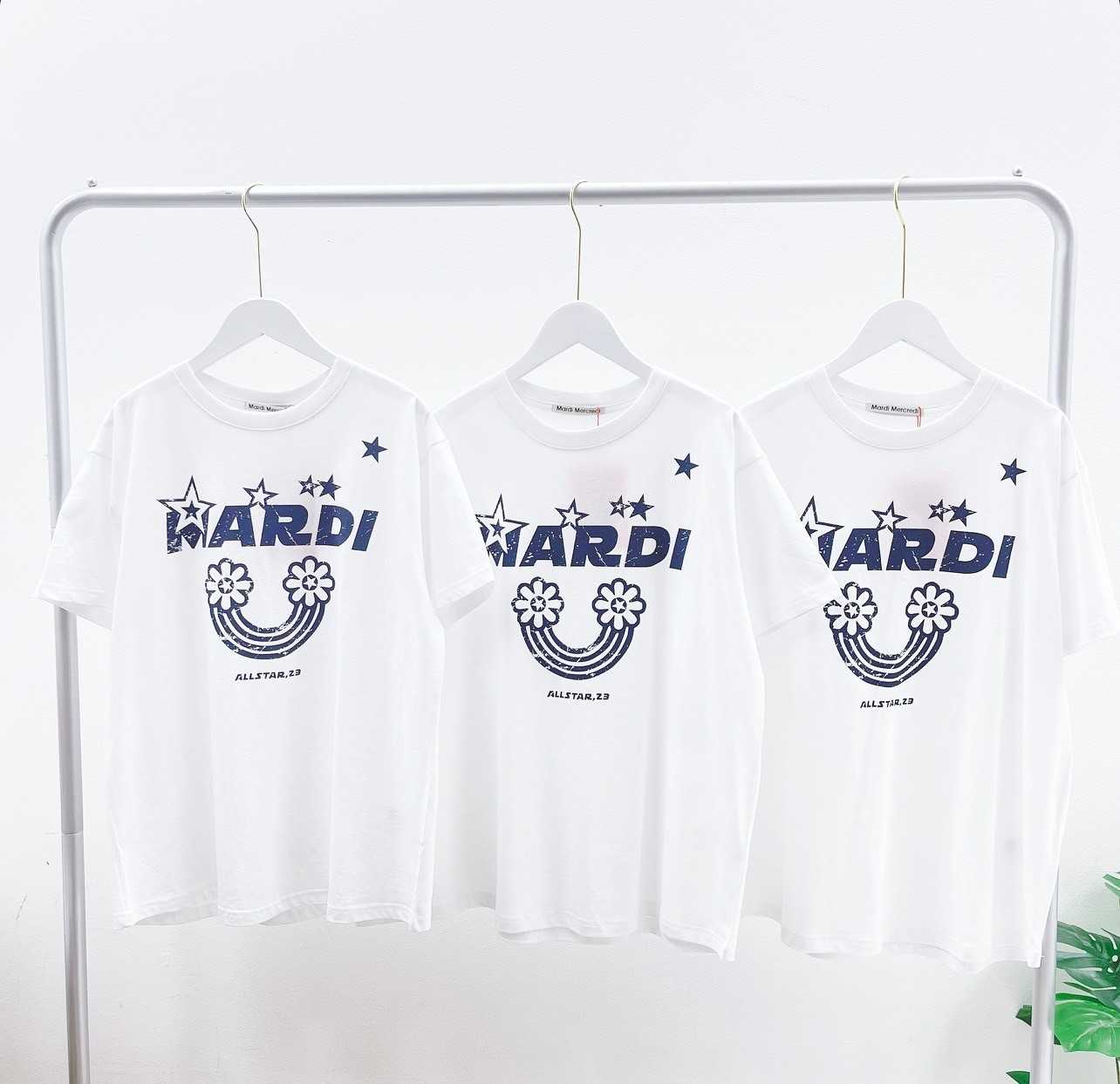 Mardi Rainbow T-shirt (White/Navy)