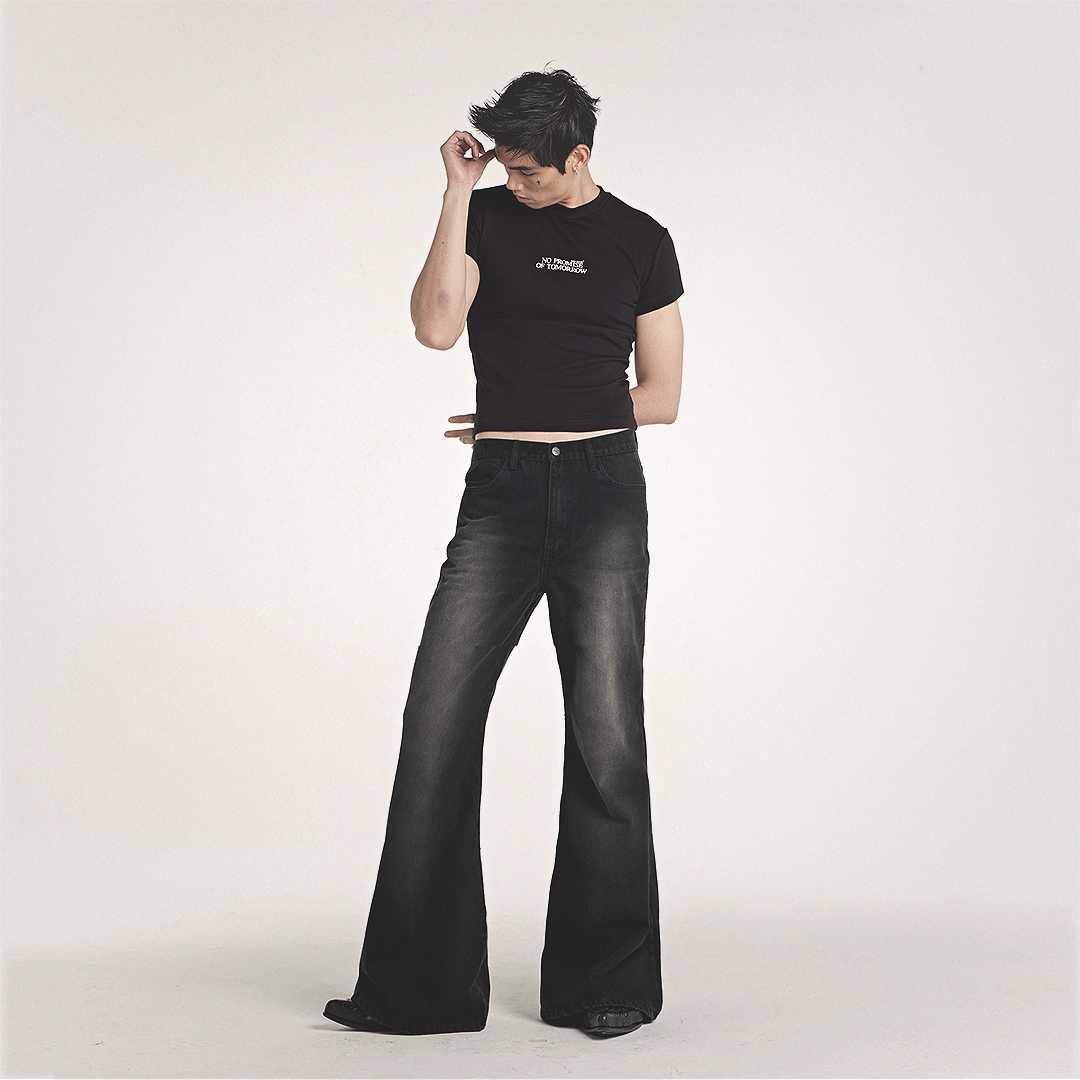 HENDRIX  Washed flare jeans