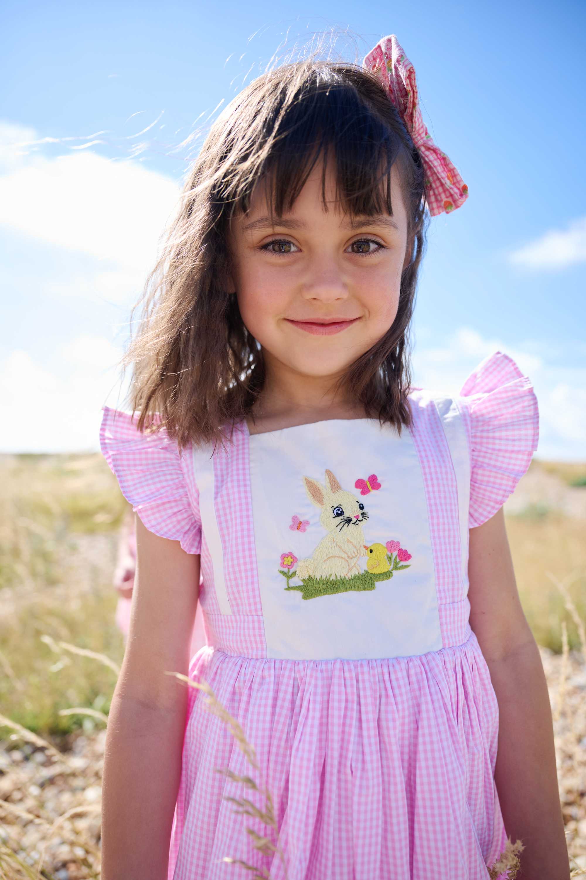 Honey Bunny Dress (Sky Blue/Pink)