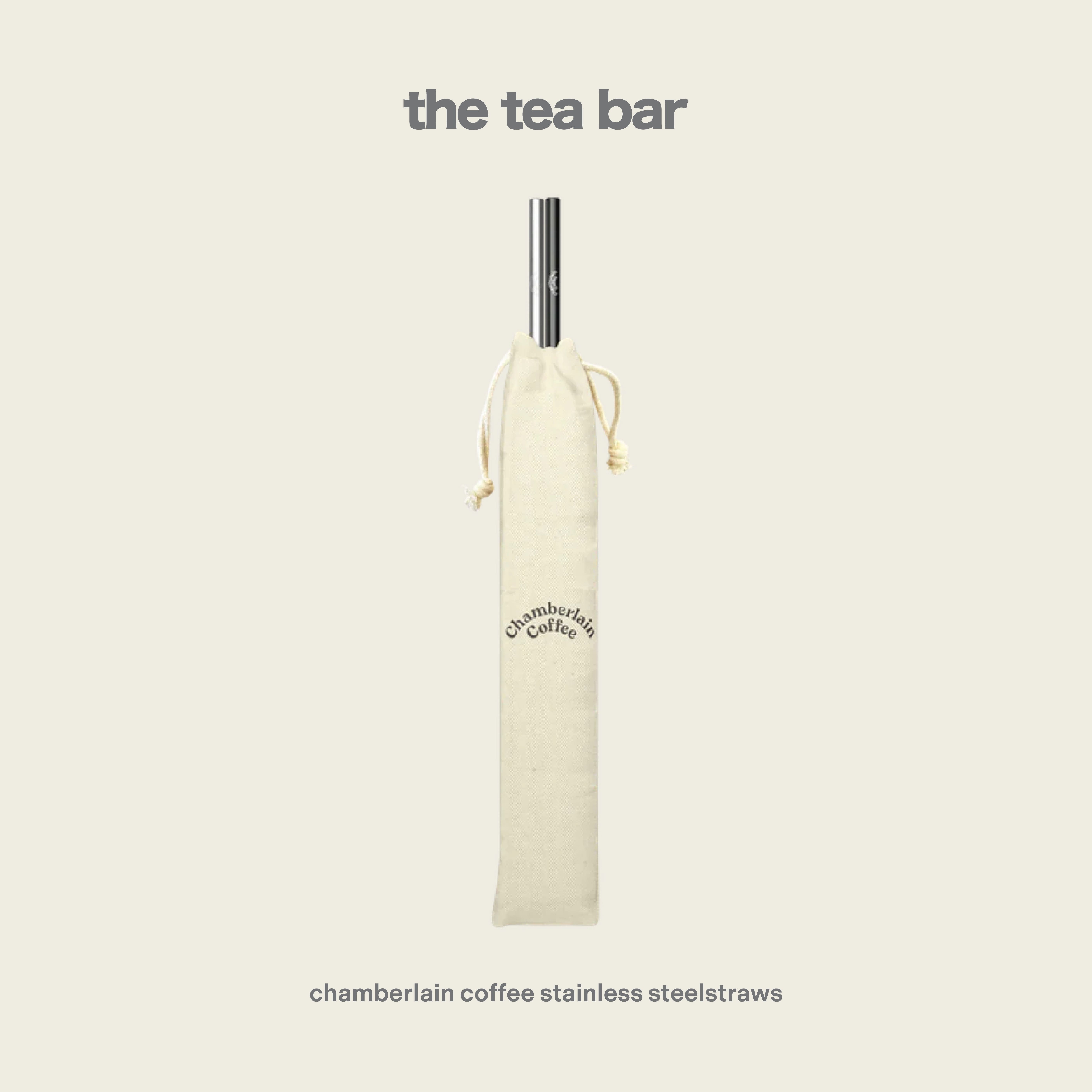 CHAMBERLAIN COFFEE stainless steel straws 