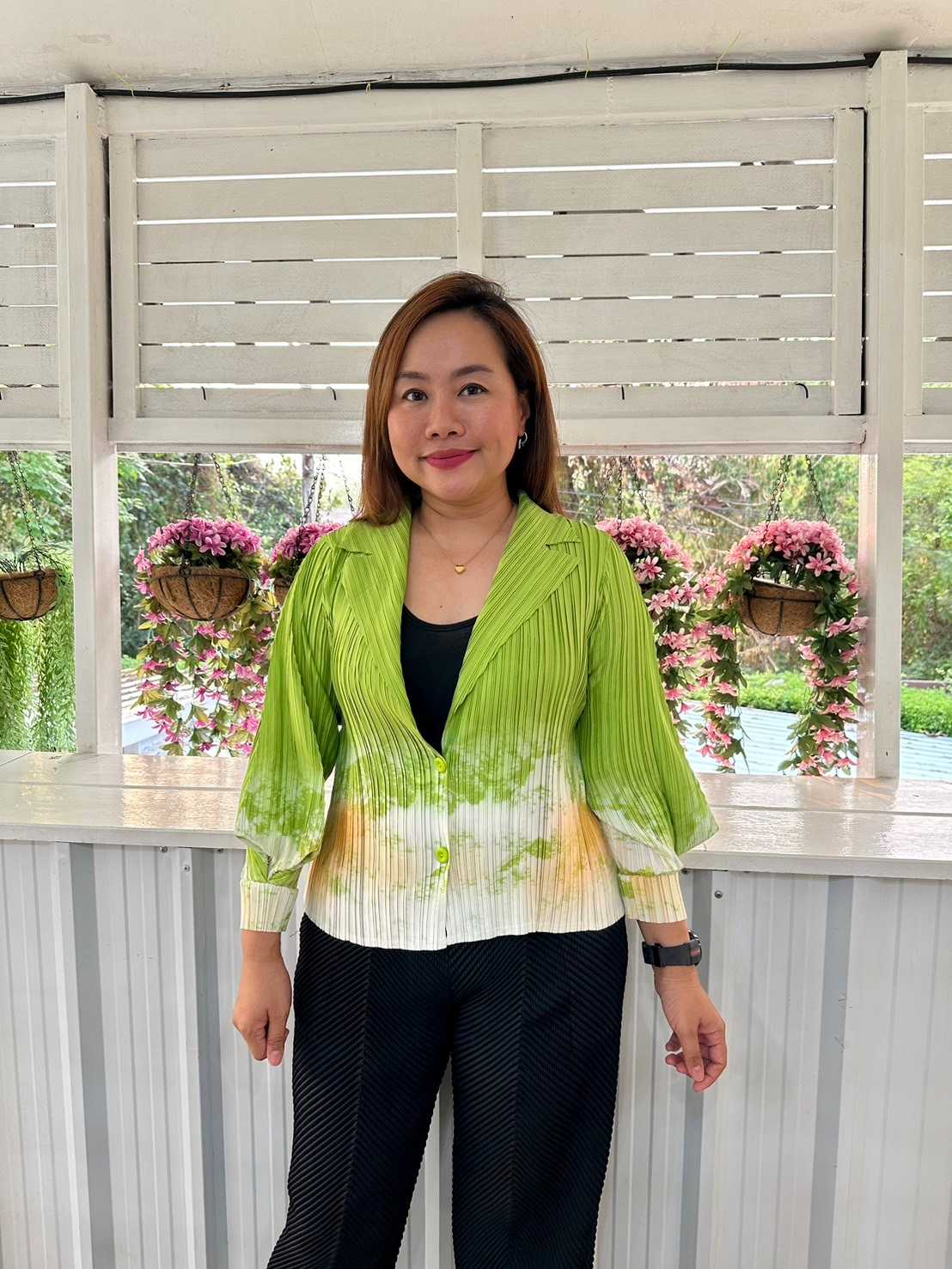 Peatbynisa A341 เสื้ออัดพลีท เนื้อผ้าPolyester100%