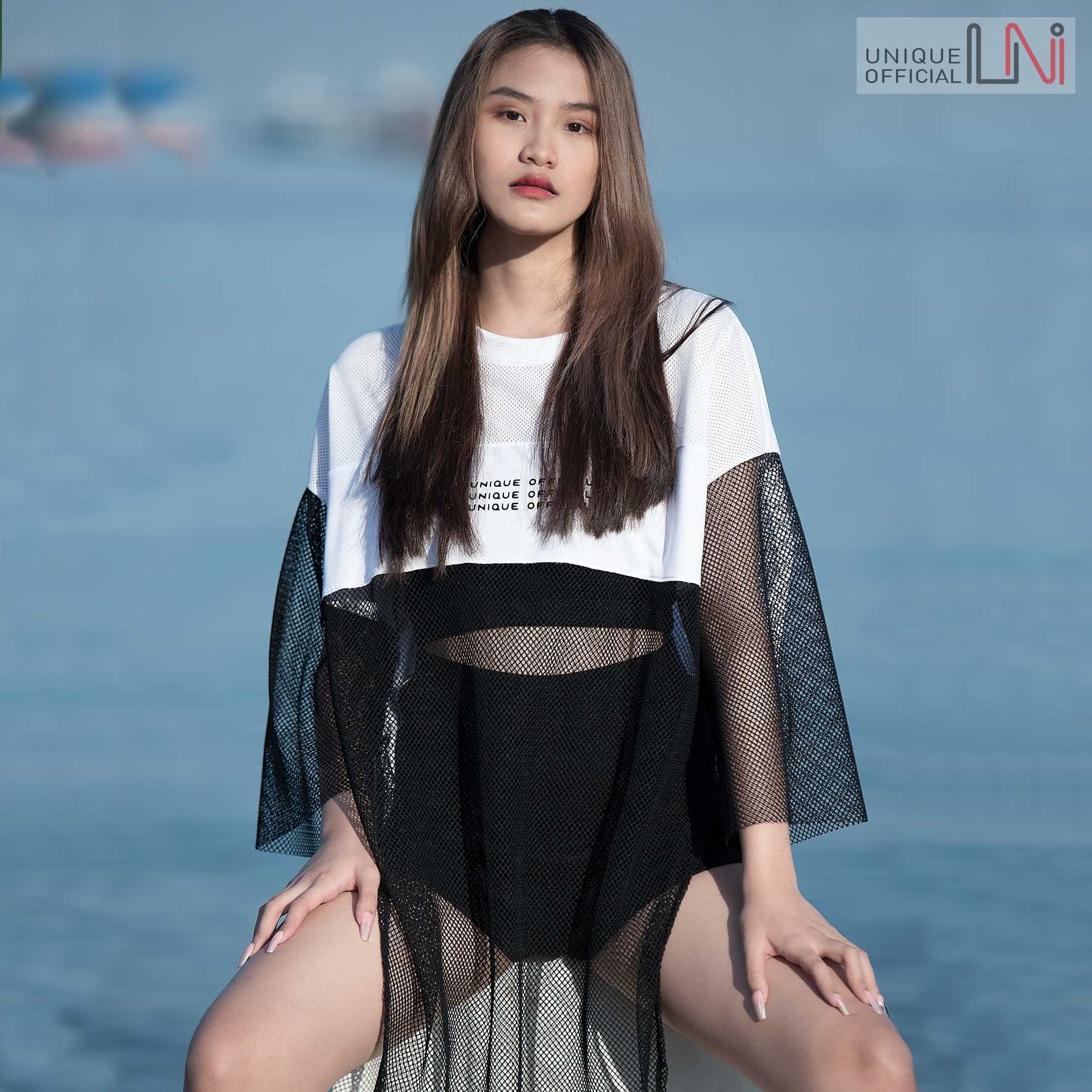 UNI-403 เสื้อ Oversize ตาข่าย unique