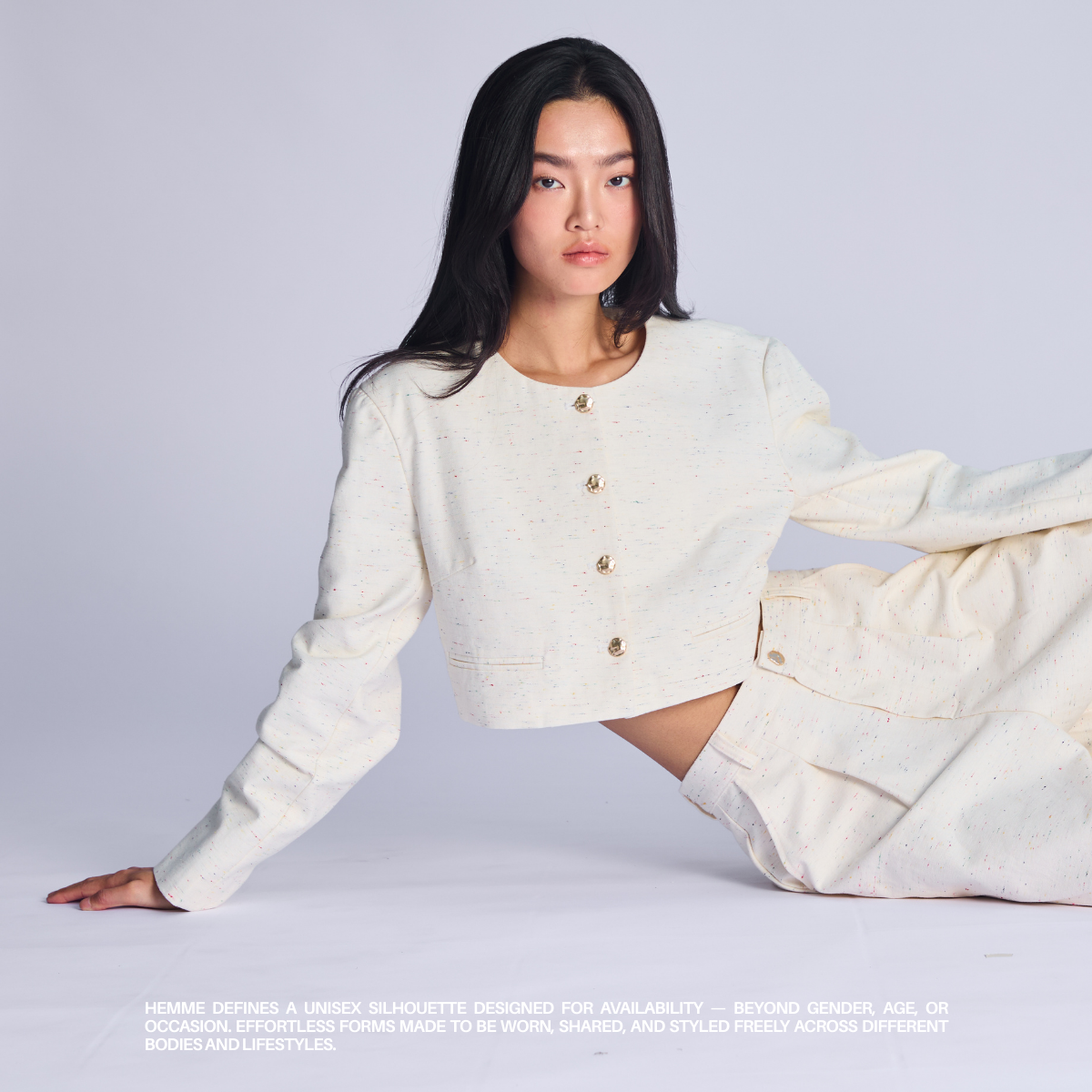 Classic Crop Jacket (white)