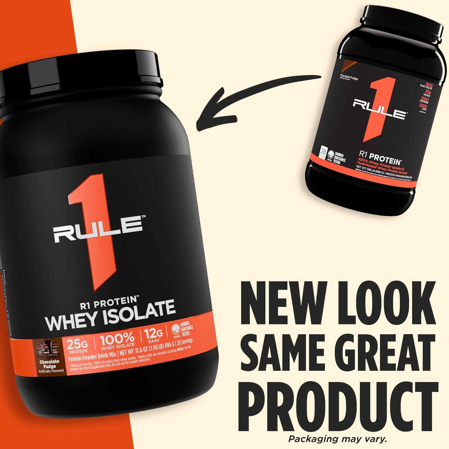 Rule 1 R1 Whey Protein Isolate 5 lbs - 76 Servings
