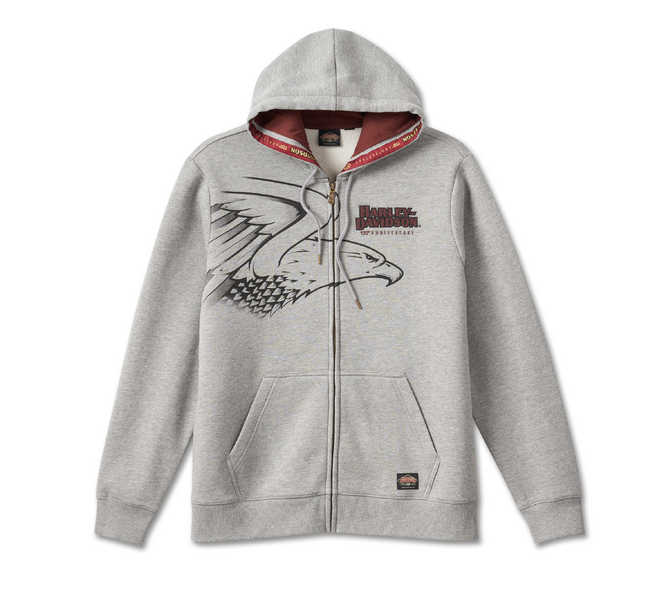 120th Anniversary Zip-Up Hoodie Grey