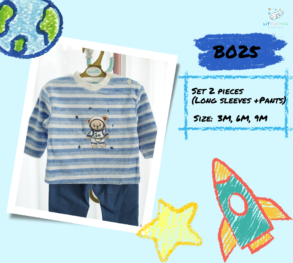 B025: Set 2 pieces (Long sleeve + Pants)