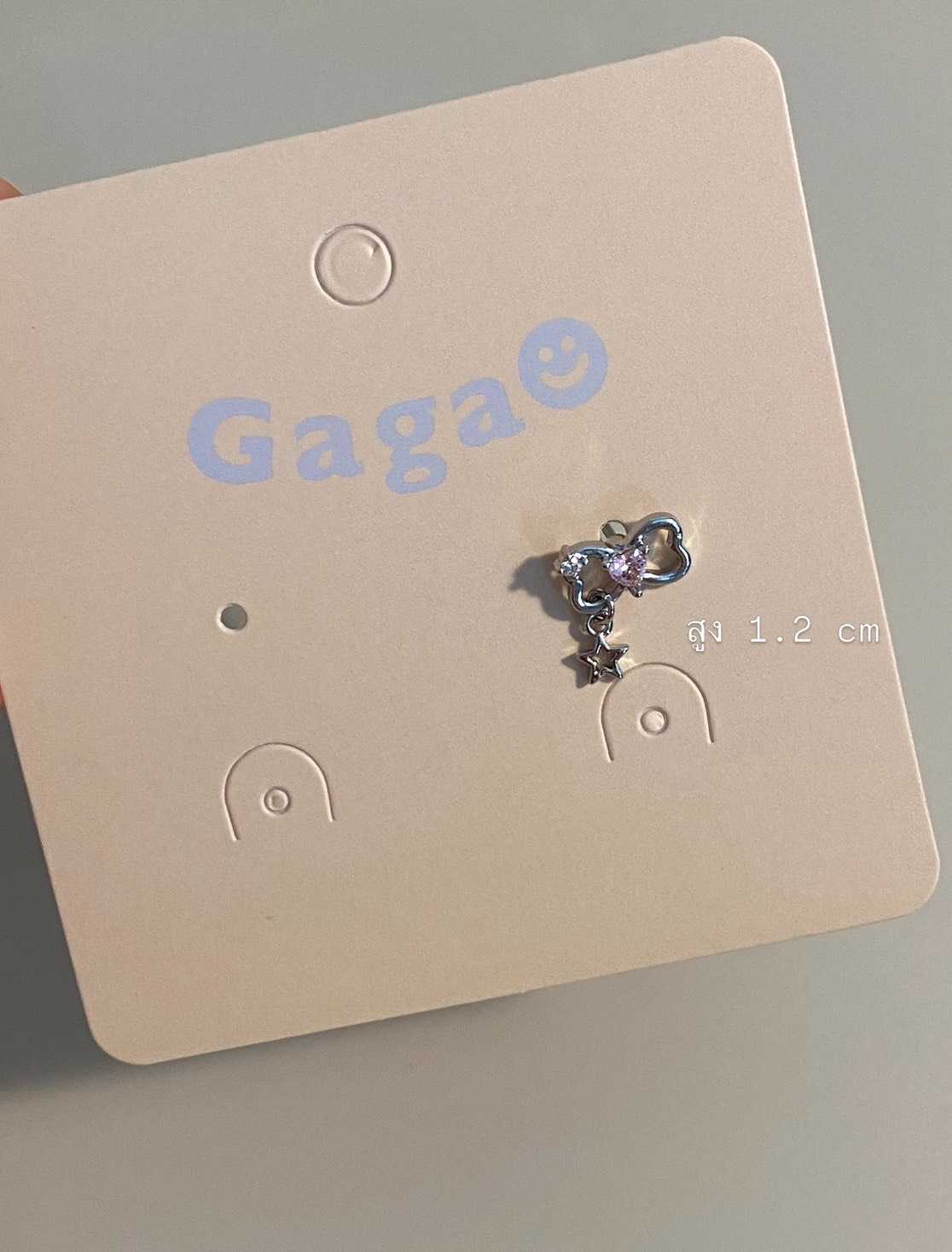 A171 (โบว์)(ดาว)(จิว)(1ข้าง) Stainless Steel แพ้ง่ายใส่ได้ ต่างหูร้านกากา GAGASTORETH