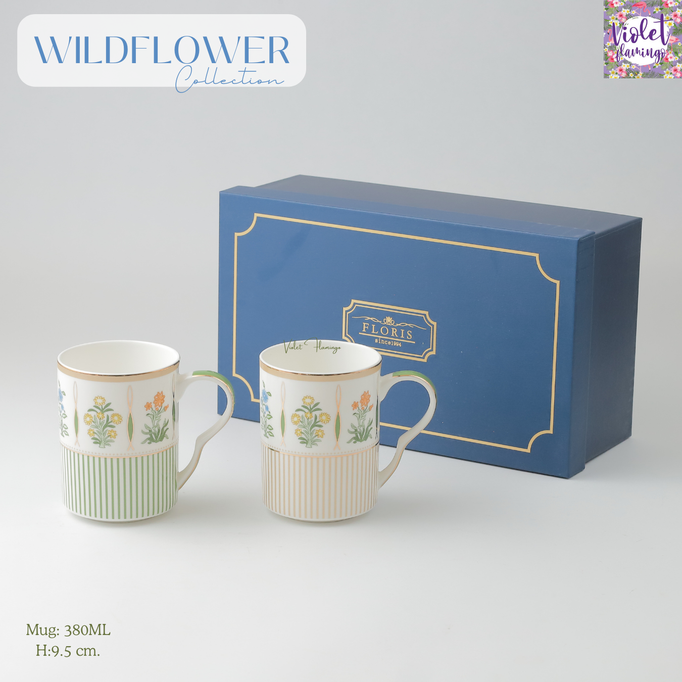 Wildflower Elegance Mug Set (with Gift Box)