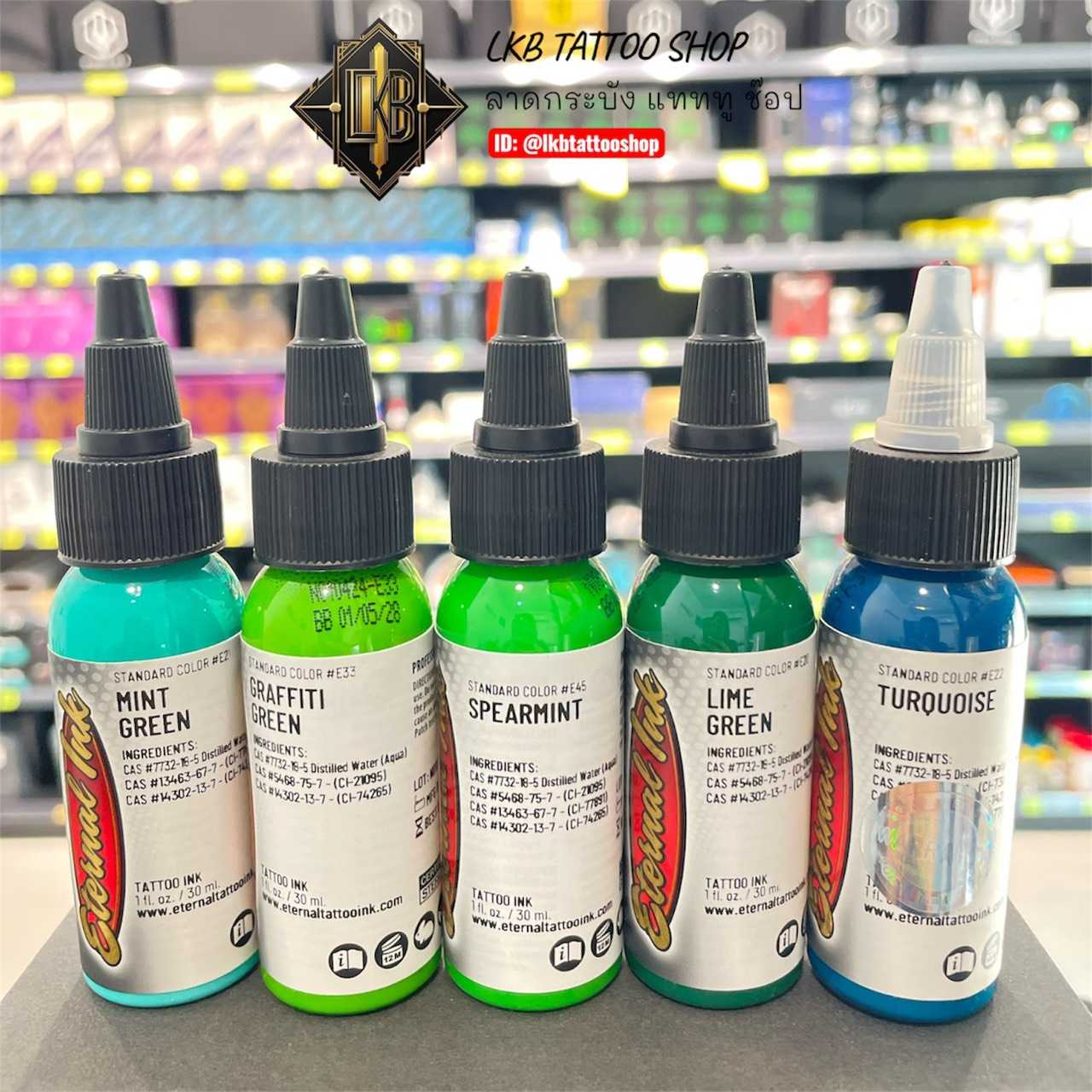 หมึกสัก Eternal GREEN (ของแท้ 100% นำเข้าจาก USA)
