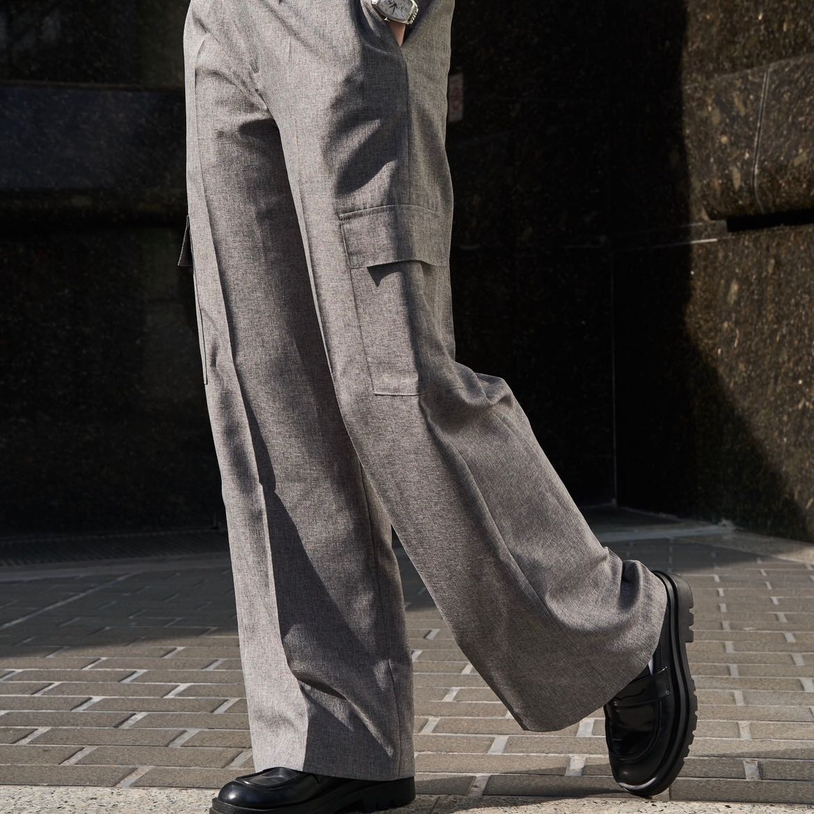SIZONATION Outdoor Tailored Trousers : “Cement Grey