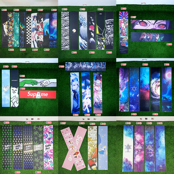 0303 Surf skateboard Grip tape 120x26cm set 1 สติ๊กเกอร์กระดาษทราย เซิร์ฟสเก็ต longboard cruiser