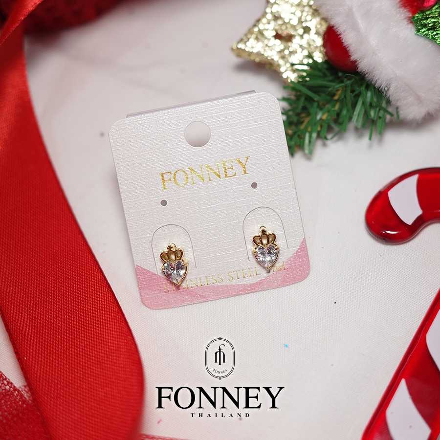 FONNEY ต่างหูสแตนเลส ER-091