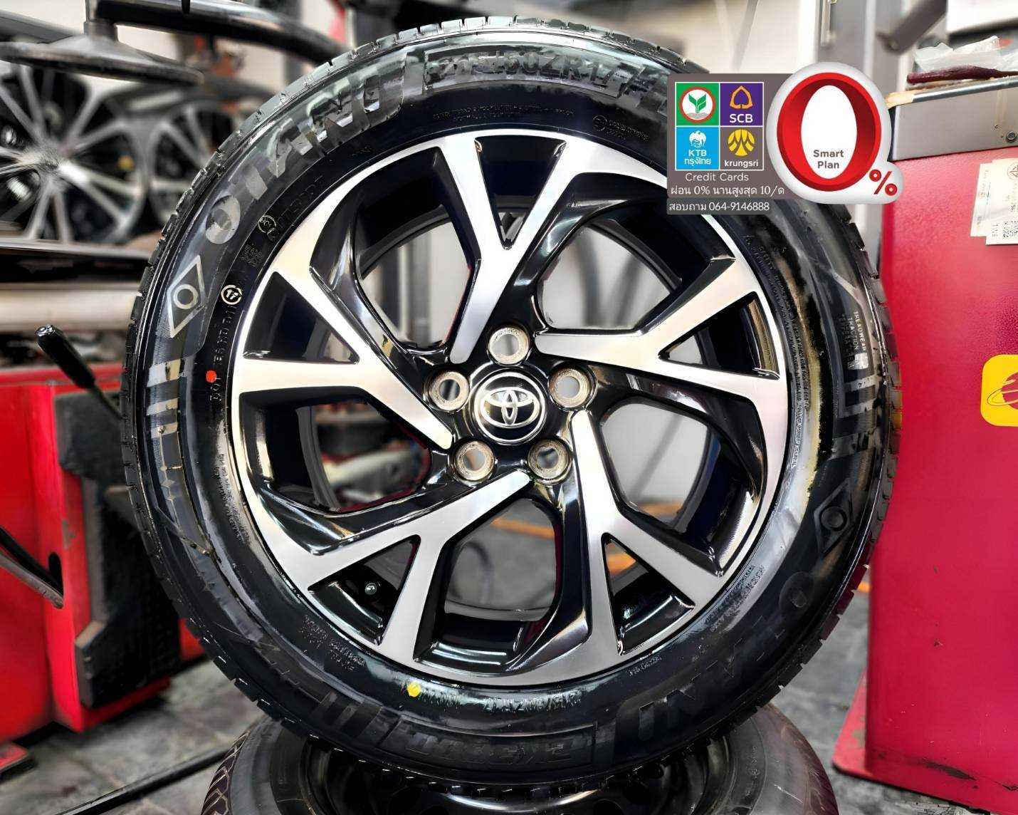 ปี 26 ล้อ CHR ซากุระขอบ 17 5 รู 114 หน้าหลังกว้าง 6.5 J ET 45 สภาพสวยมีรอย.    2370169  91760169 