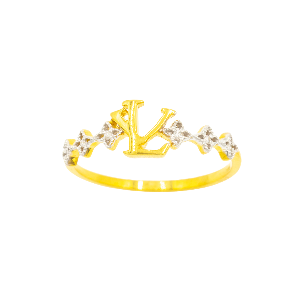 แหวนเพชรแท้  LV ใส่เก๋ BN013