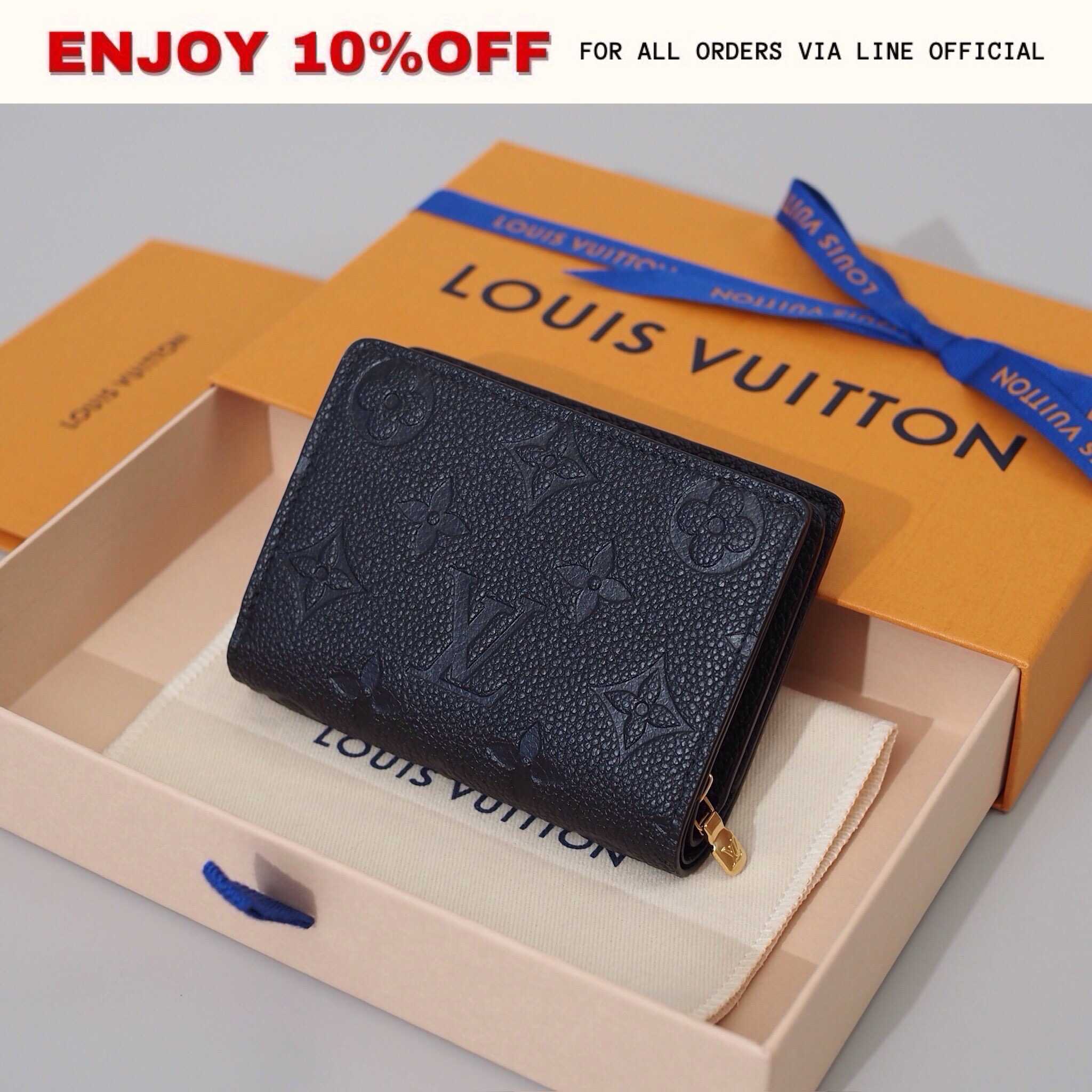 📍LIKE NEW📍LOUIS VUITTON Clea Wallet สี Black Monogram Empreinte GHW | Bag