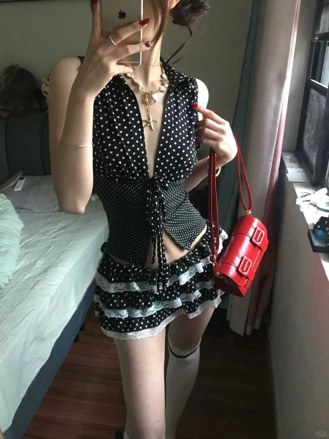 Polkadot | Top and skirt 