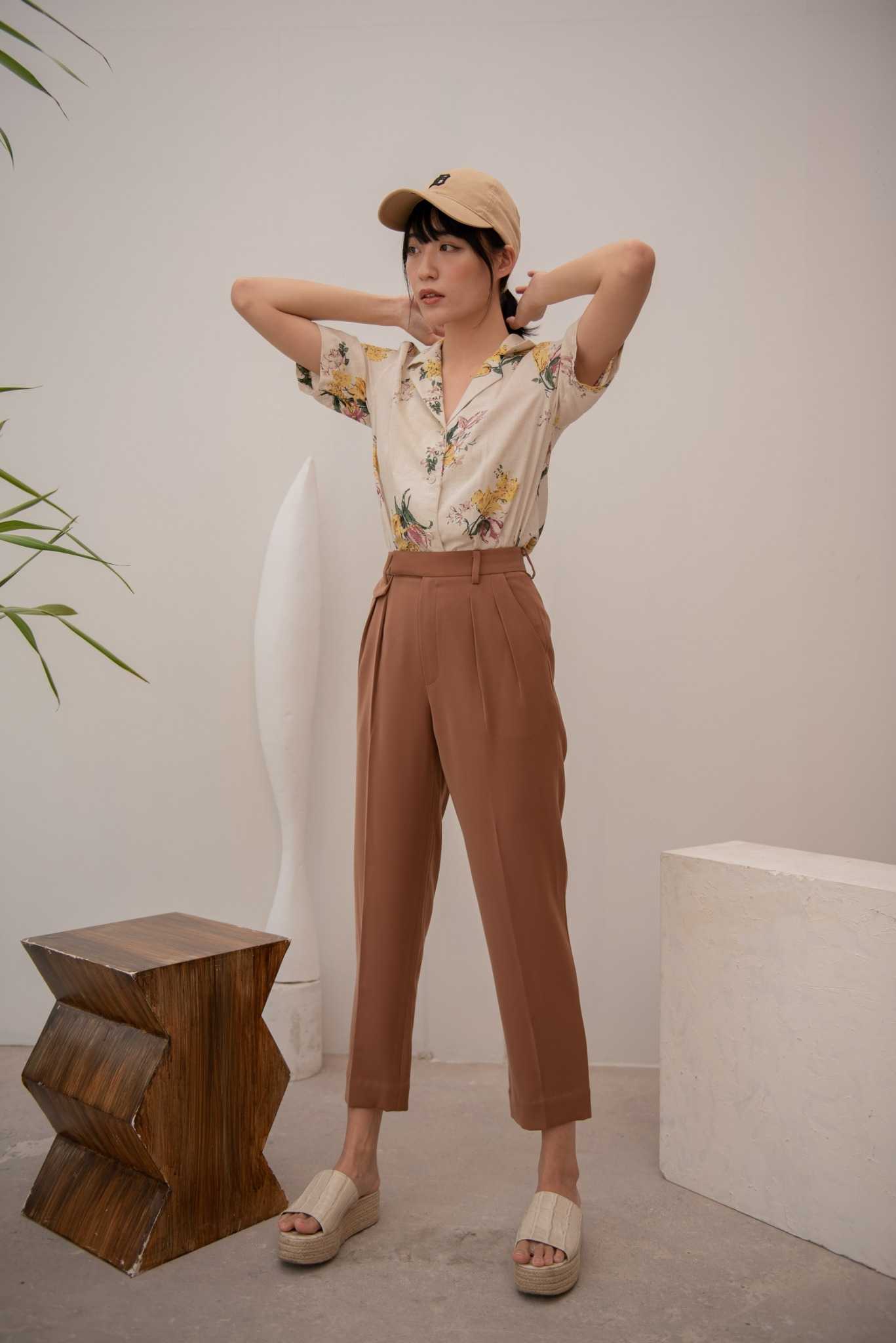Vintage Spring Pants - Cinnamon  พร้อมส่ง