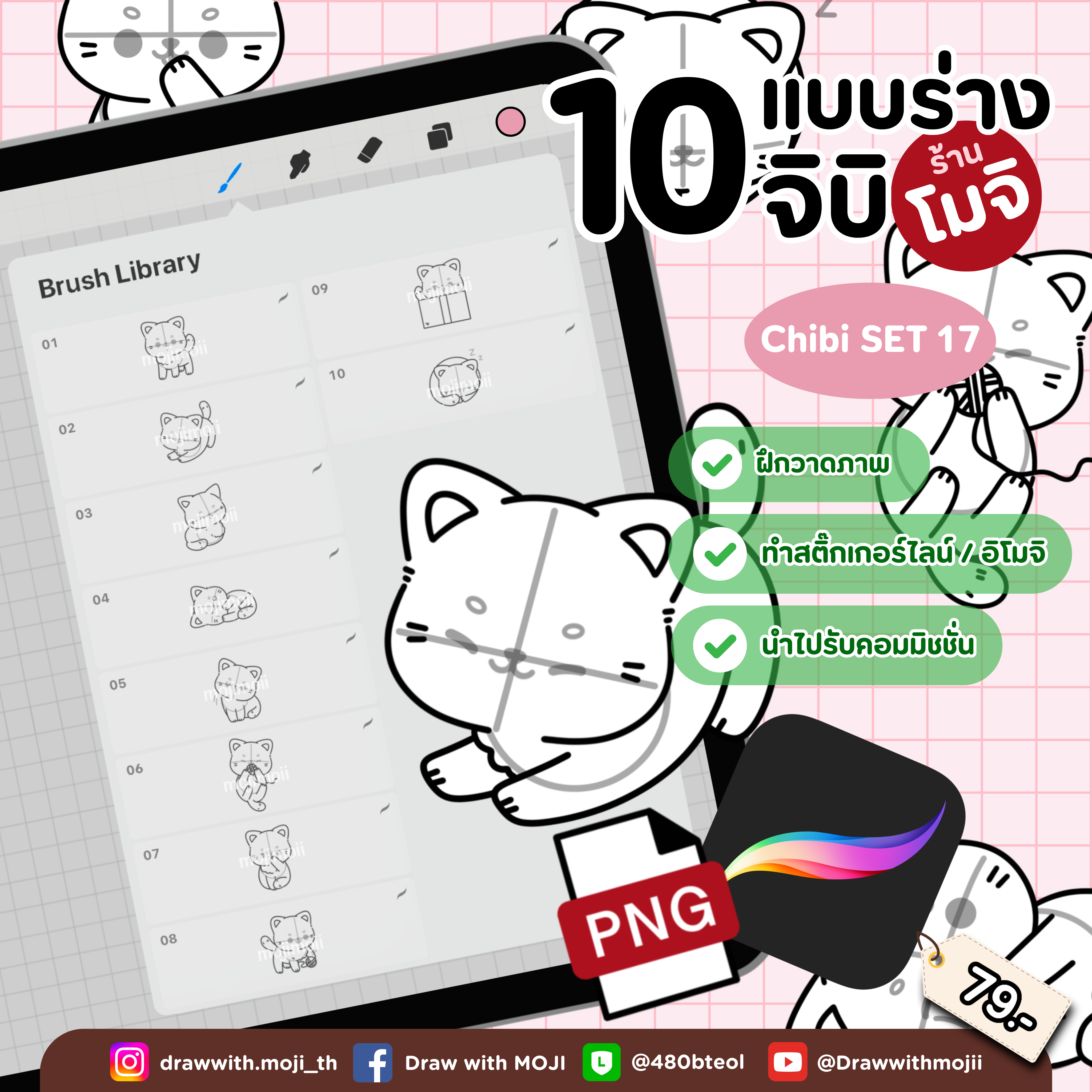 บรัชแบบร่างจิบิ เซต 17 (จิบิสัตว์)
