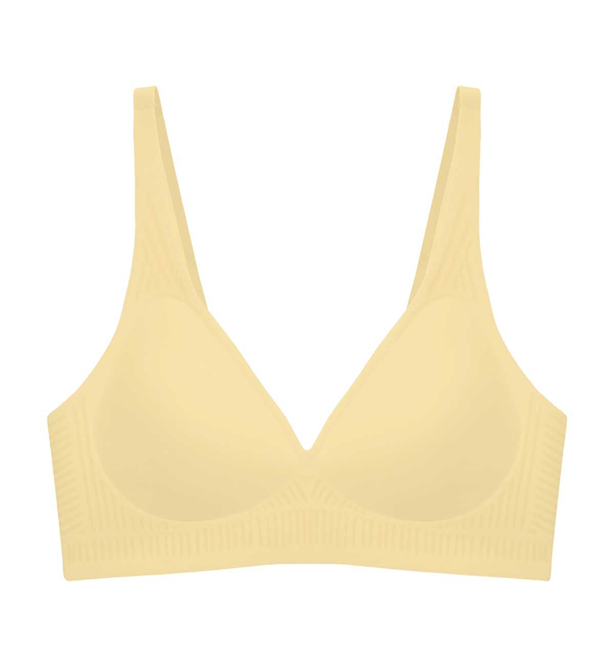 Triumph 10217874 Zone Easy P 00HN เสื้อชั้นในไม่มีโครง สีเหลือง