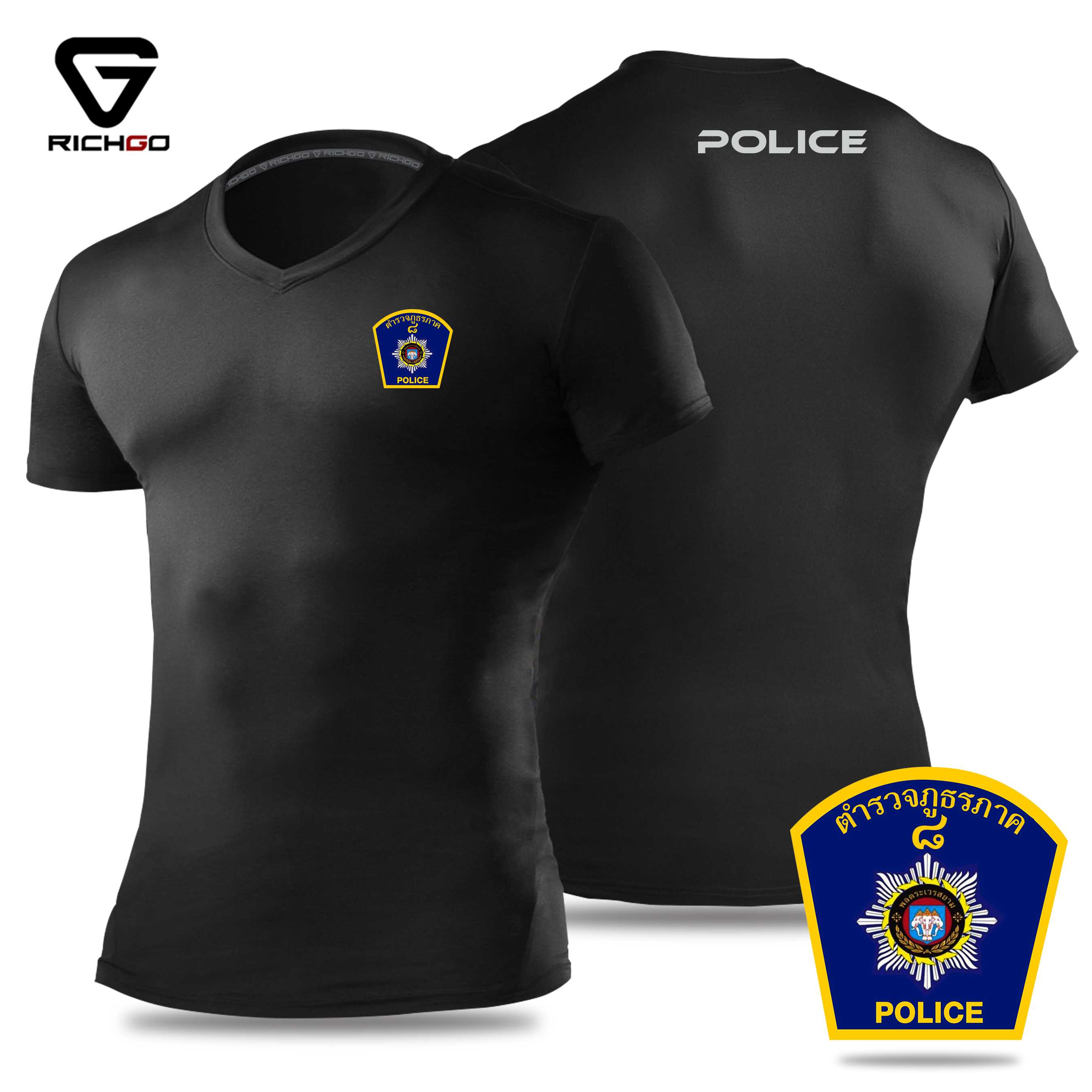 NVPL10-เสื้อยืดคอวีตำรวจภูธร ภาค1-9