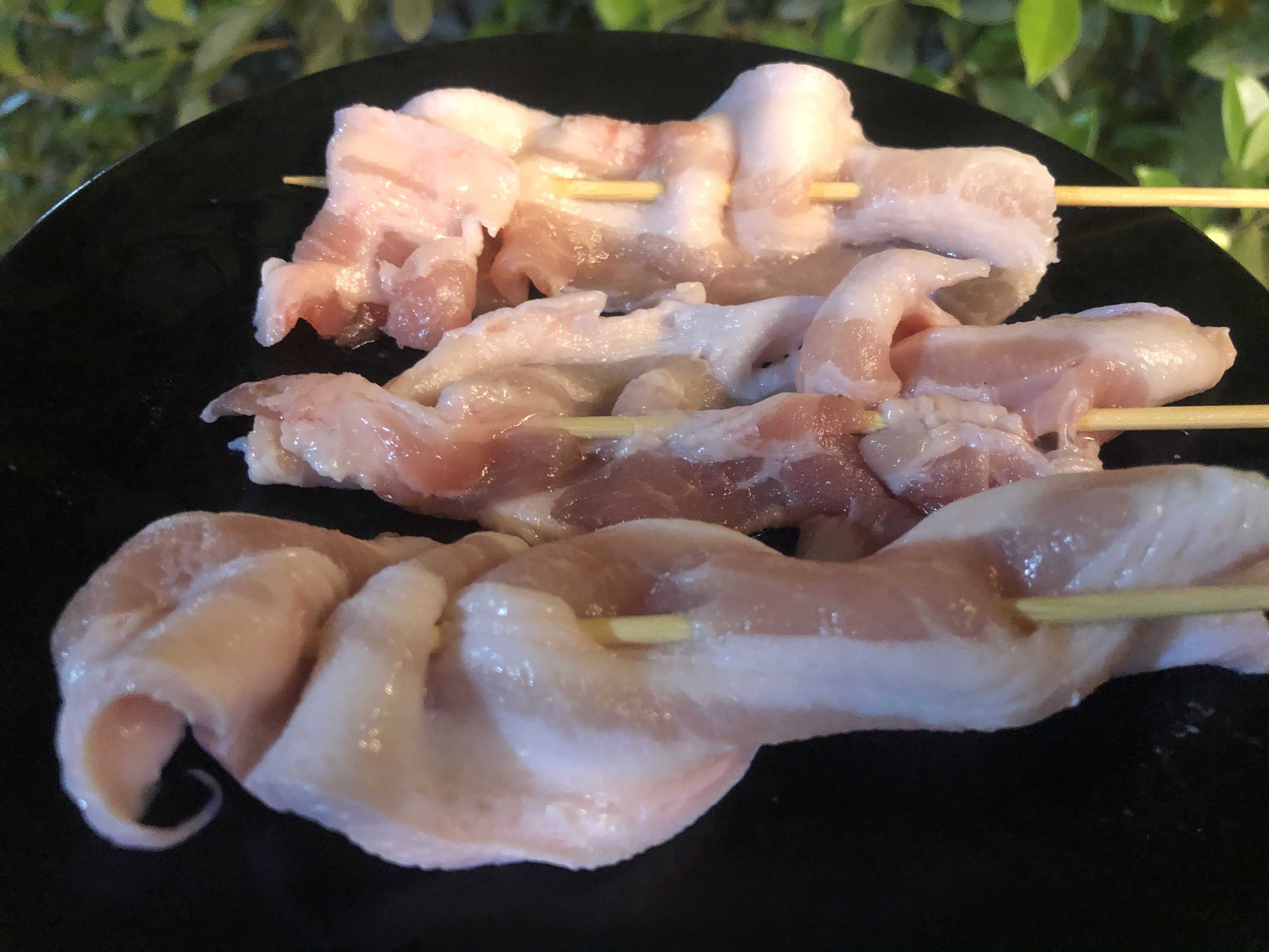 หมูสามชั้น(ย่าง)ไม้ละ