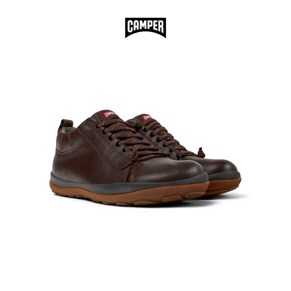CAMPER รองเท้าบูท ผู้ชาย รุ่น Peu Pista GM สีน้ำตาล ( BOT -  K300285-037 )