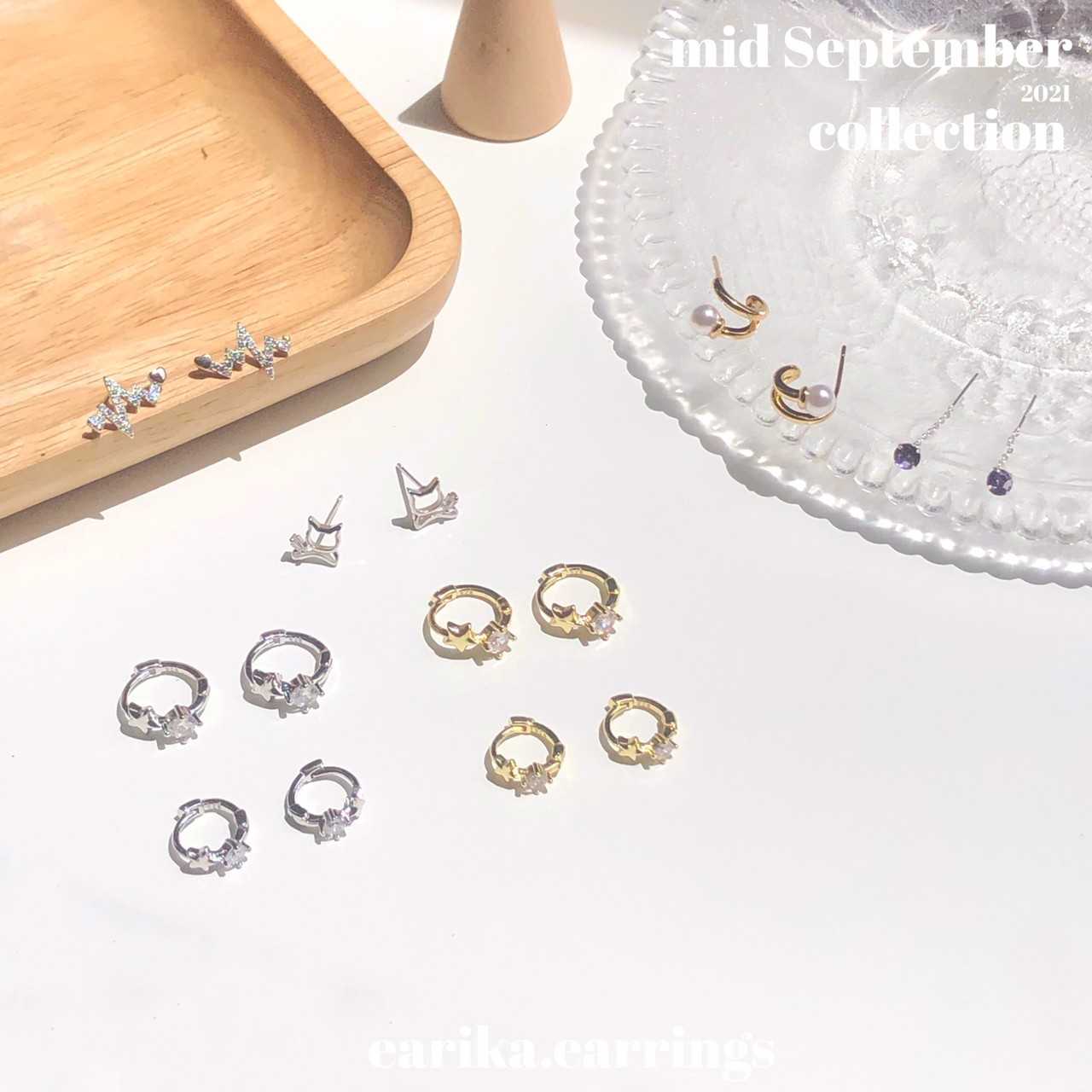 earika.earrings - ต่างหูเงินแท้ S92.5 คอลเลคชั่นกลางเดือนกันยายน 2021 (2) เหมาะสำหรับคนแพ้ง่าย