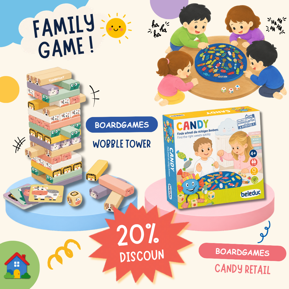 Candy & Wobble Tower เล่นสนุกทั้งครอบครัว✨