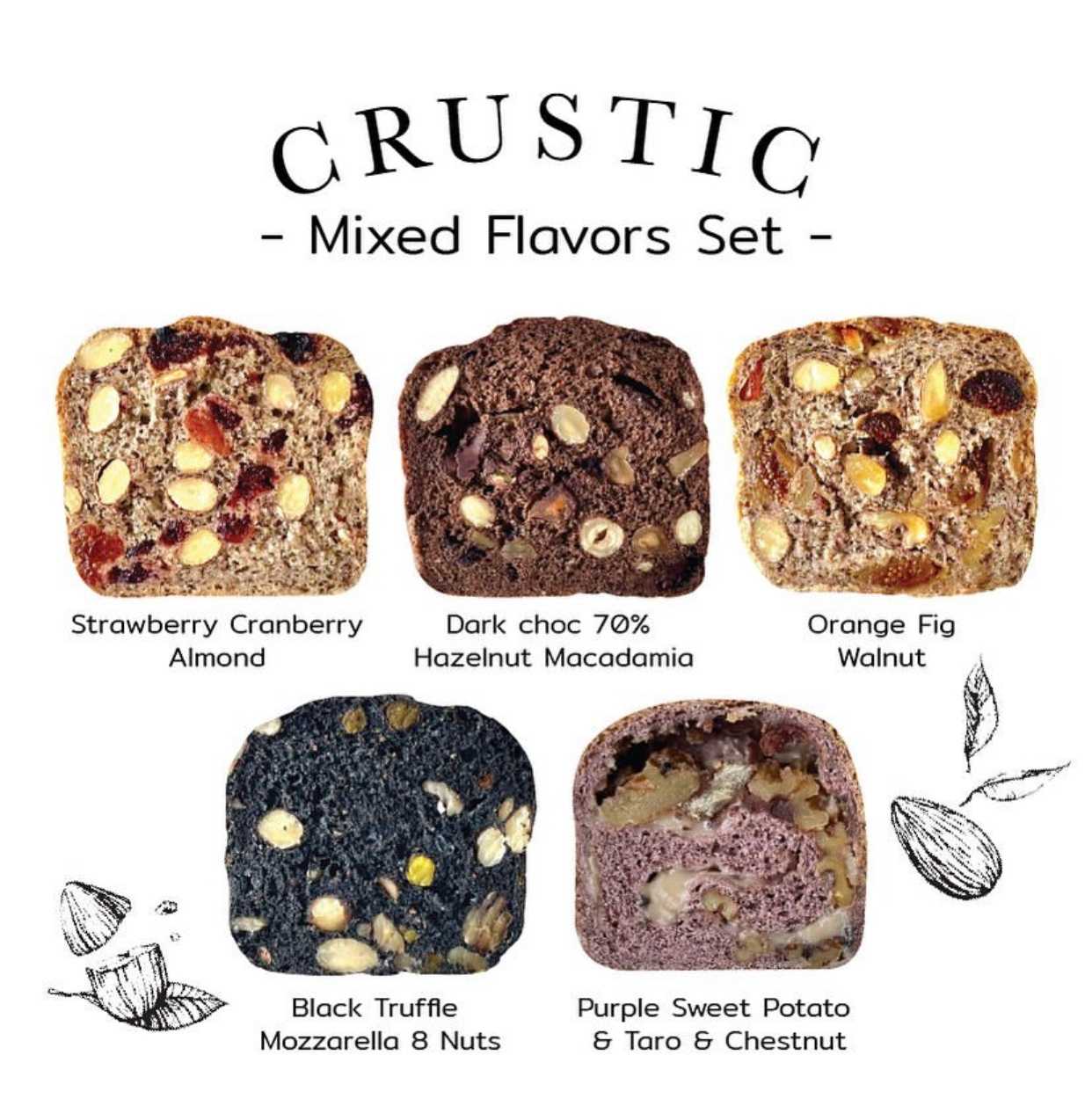 Crustic Mix Flavor Set 5 pcs.