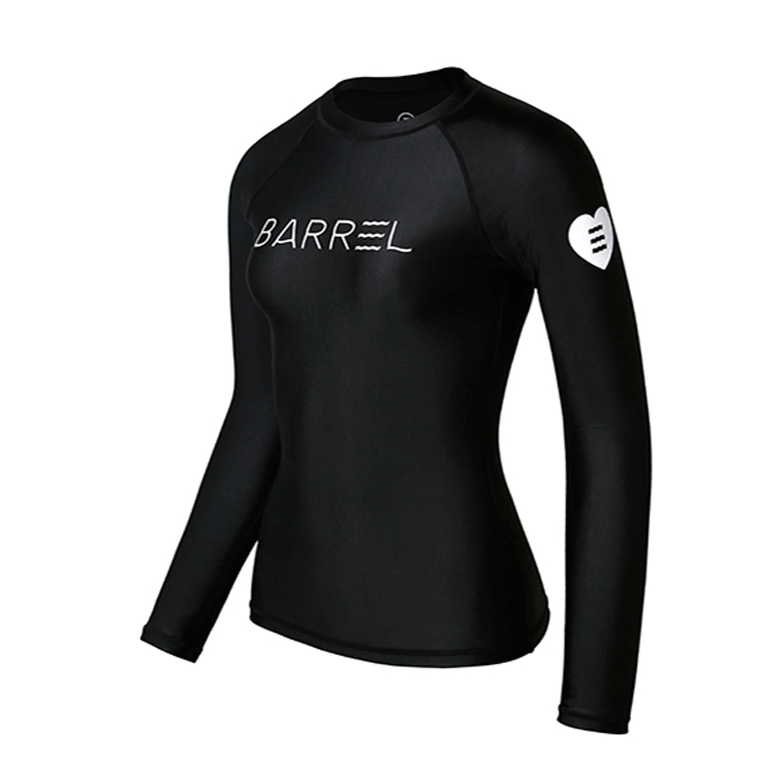 BARREL WOMEN EVE RASHGUARD - BLACK ชุดว่ายน้ำ ชุดว่ายน้ำแขนยาว ชุดว่ายน้ำผู้หญิง(WATER)