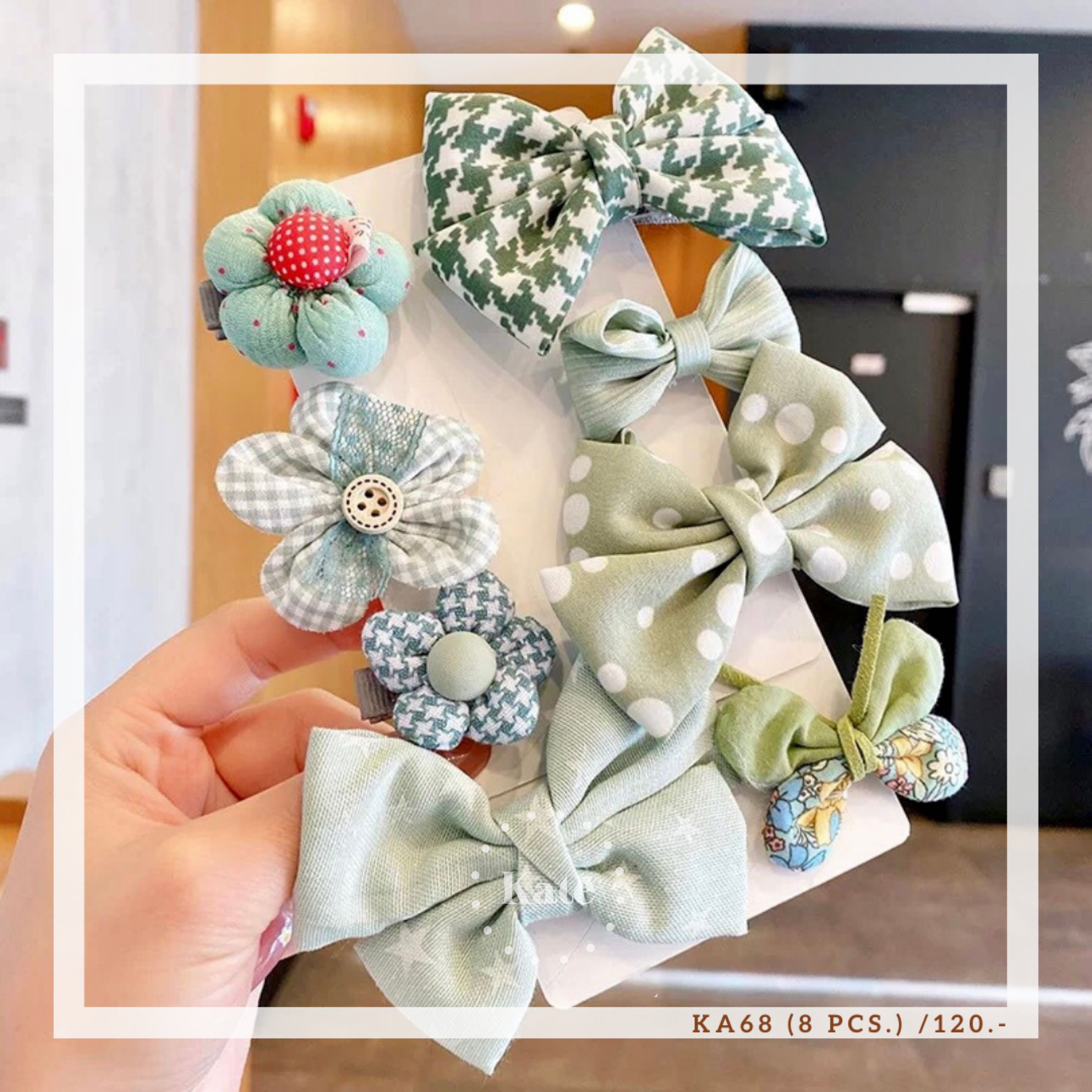 Pastel premium hair clips (8 pcs.)