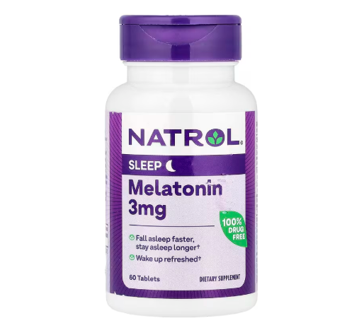 Natrol, Mela, 3mg, 60 Tablets + B6