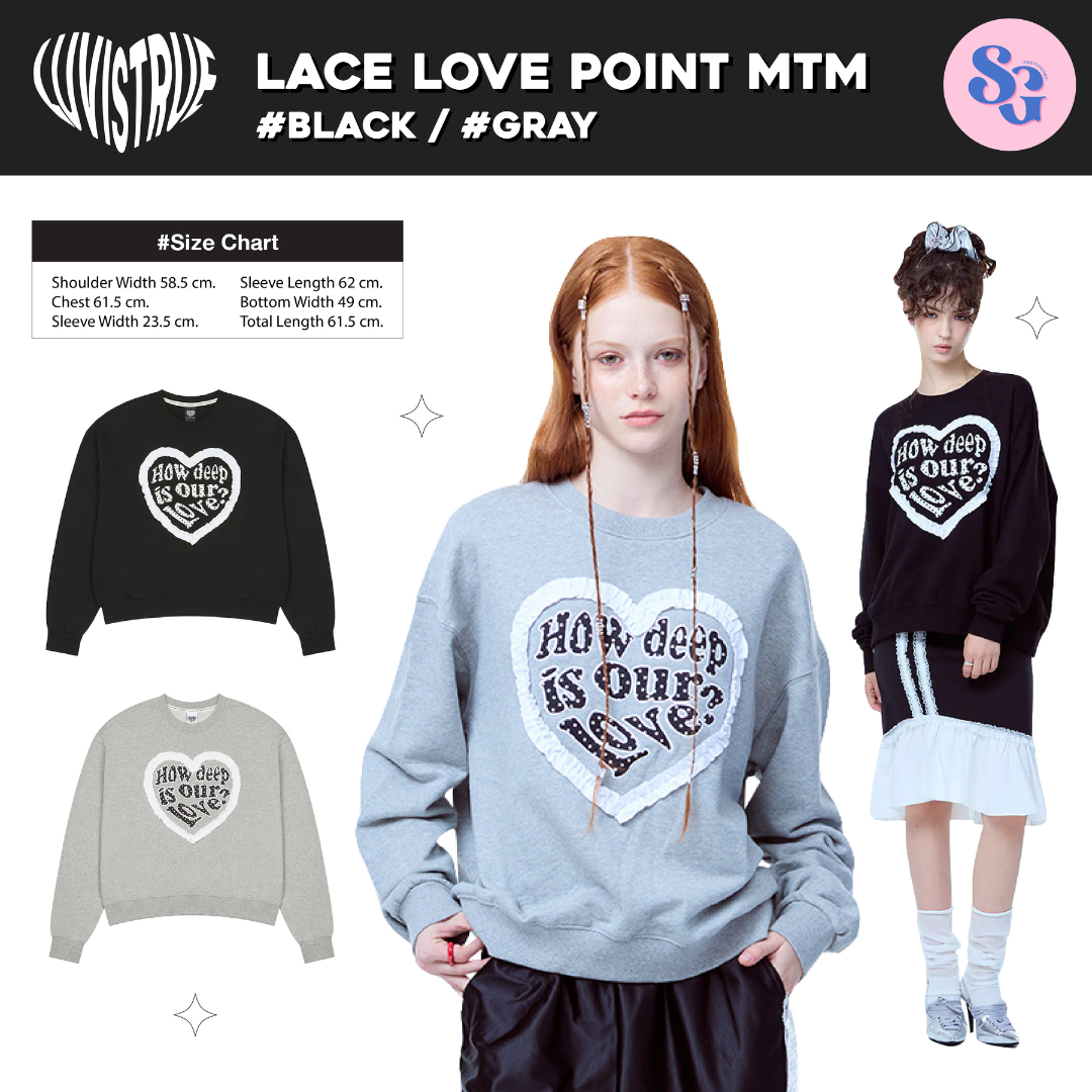LUVISTRUE - LACE LOVE POINT MTM  เสื้อสเวตเตอร์