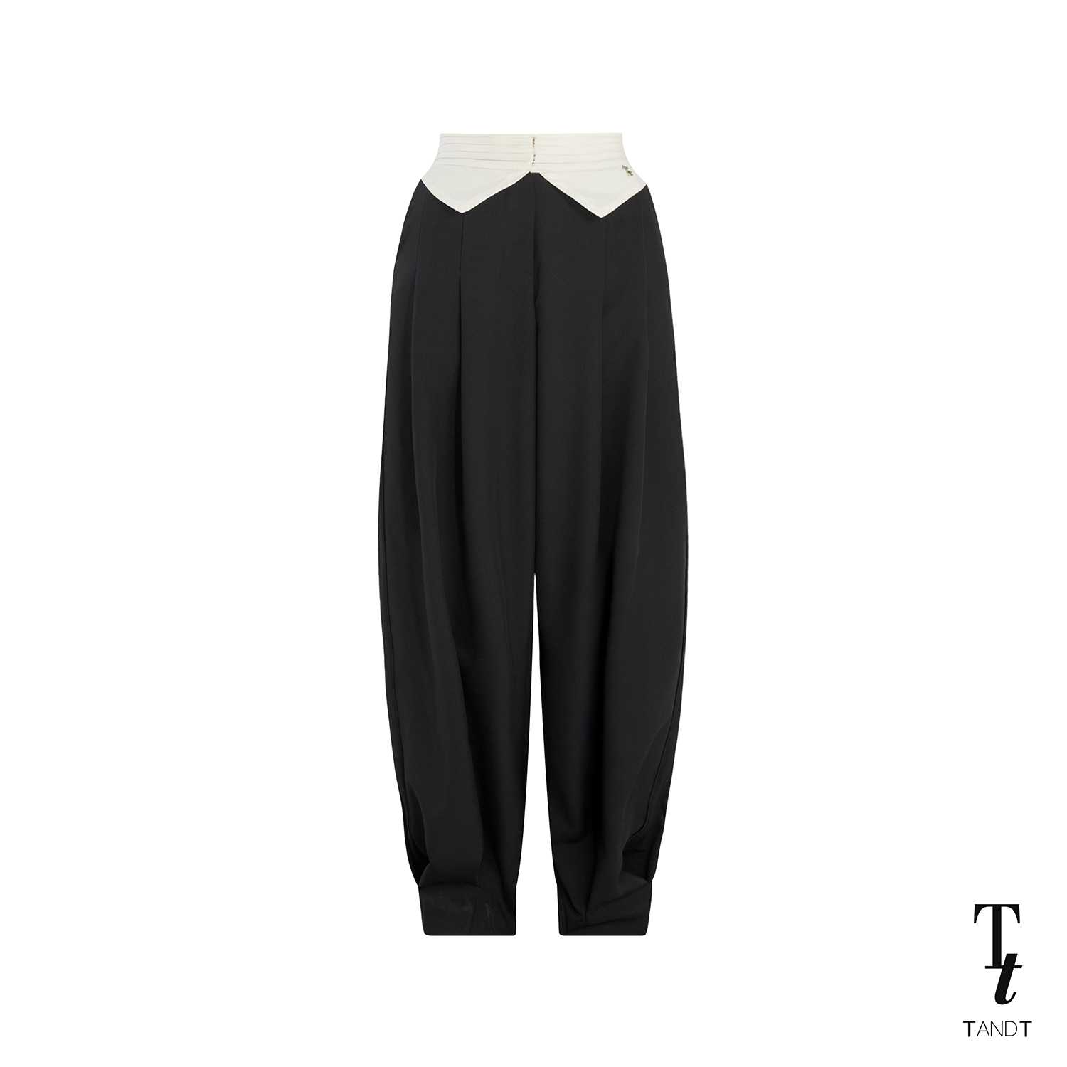 TandT - WHEELER PANTS - TUCK DETAILED ON WAIST HAREM PANTS