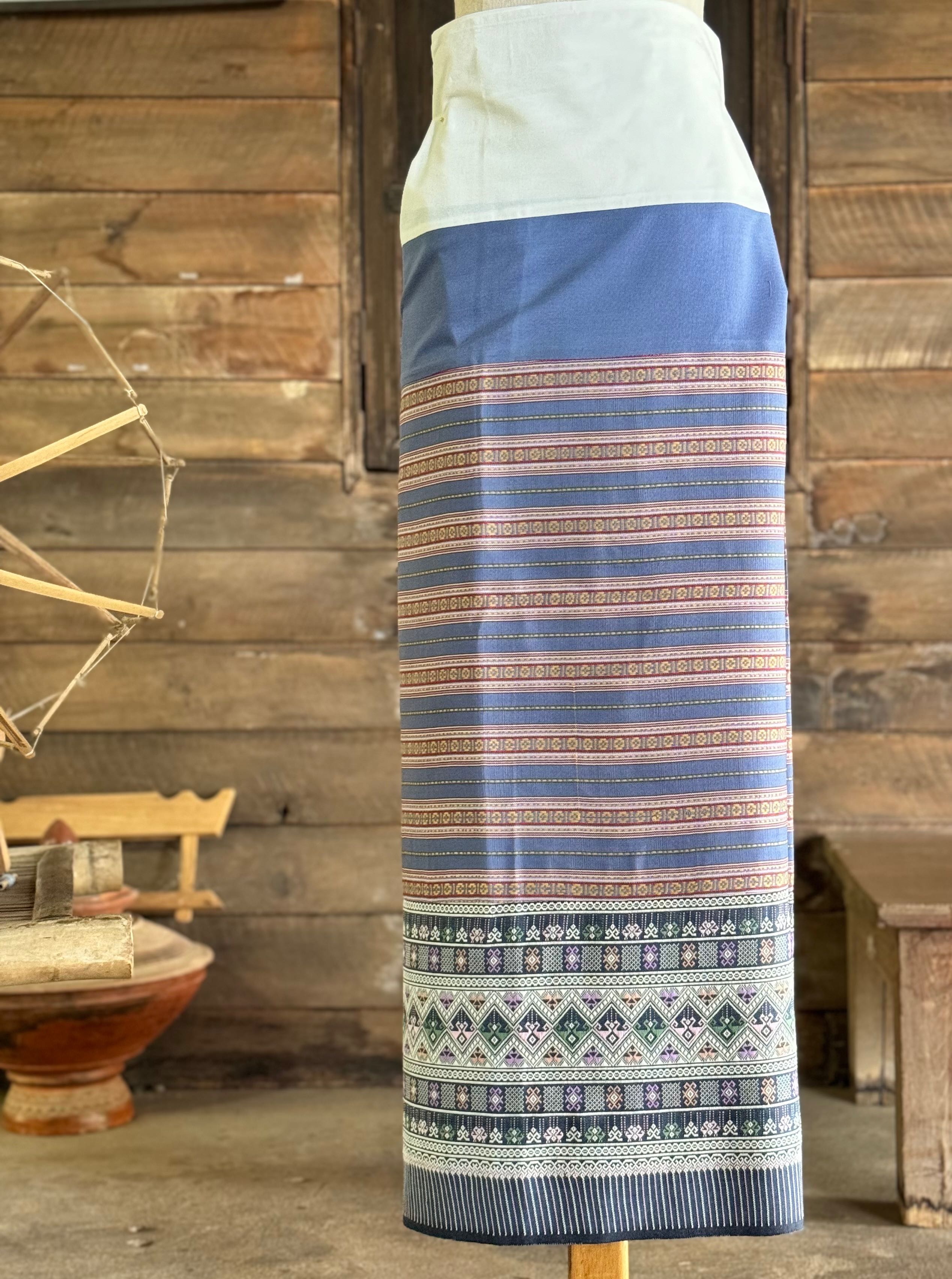 Suntree ซิ่นตีนจก ทอมือ แบบจกยก ต่อซิ่นมุก