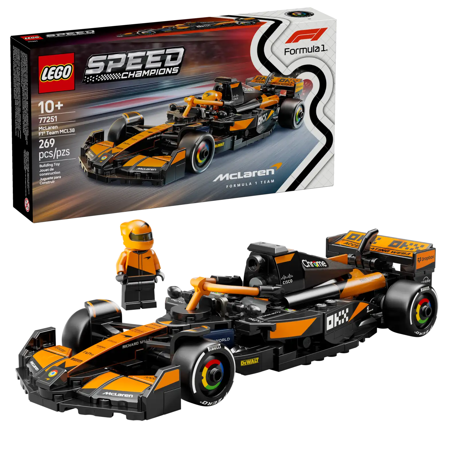 LEGO 77251 McLaren F1® Team MCL38 Race..(สินค้าซื้อแล้วไม่รับเปลี่ยนคืน)