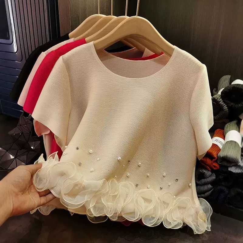 Pleatbynisa  A955 เสื้ออัดพลีทผ้าพรีเมียม เนื้อผ้าคุณภาพ Polyester100%