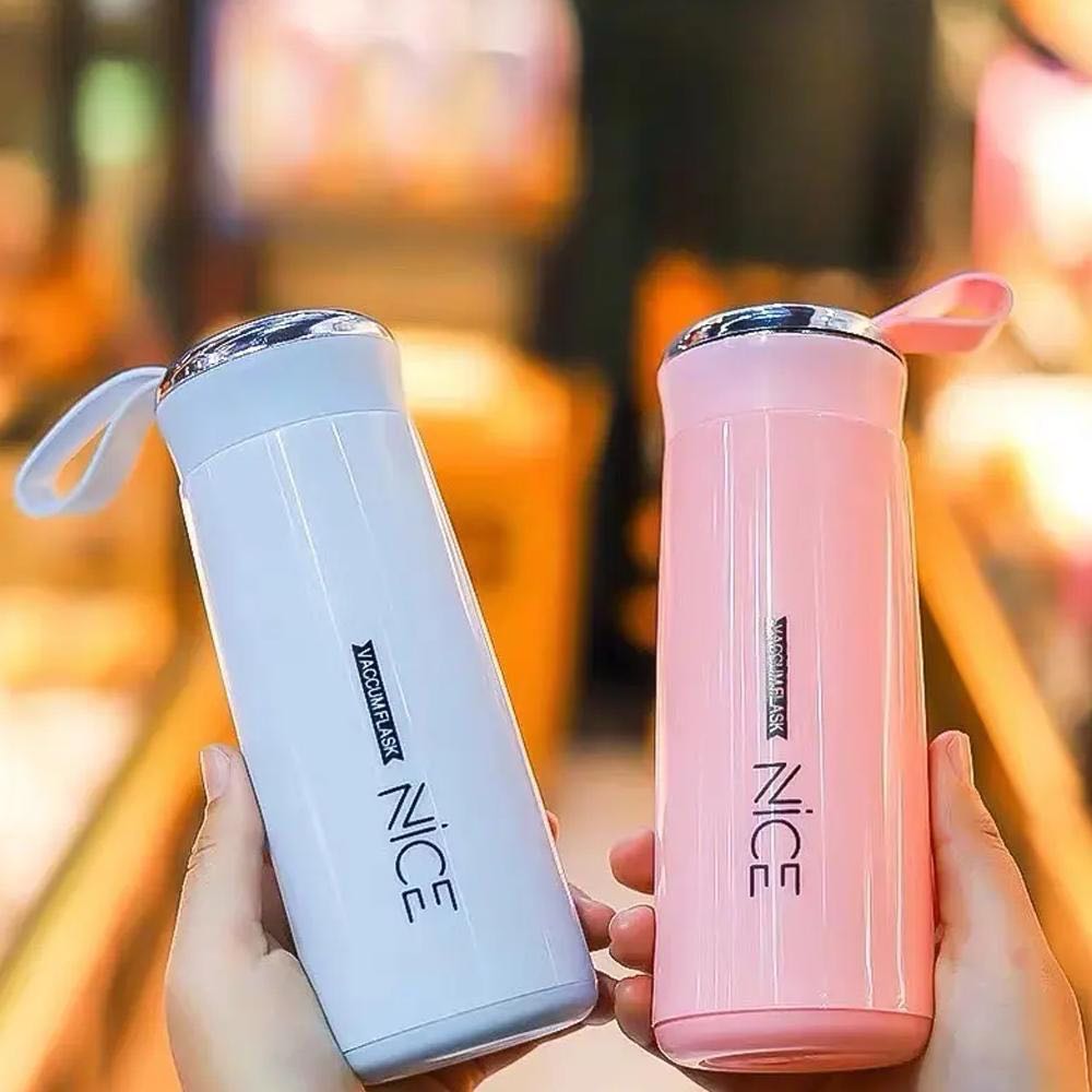 แก้วน้ำ มีฝาปิด กระบอกน้ำ 400ml พกพาสะดวก แก้วพกพา กระบอกน้ำเดินทาง
