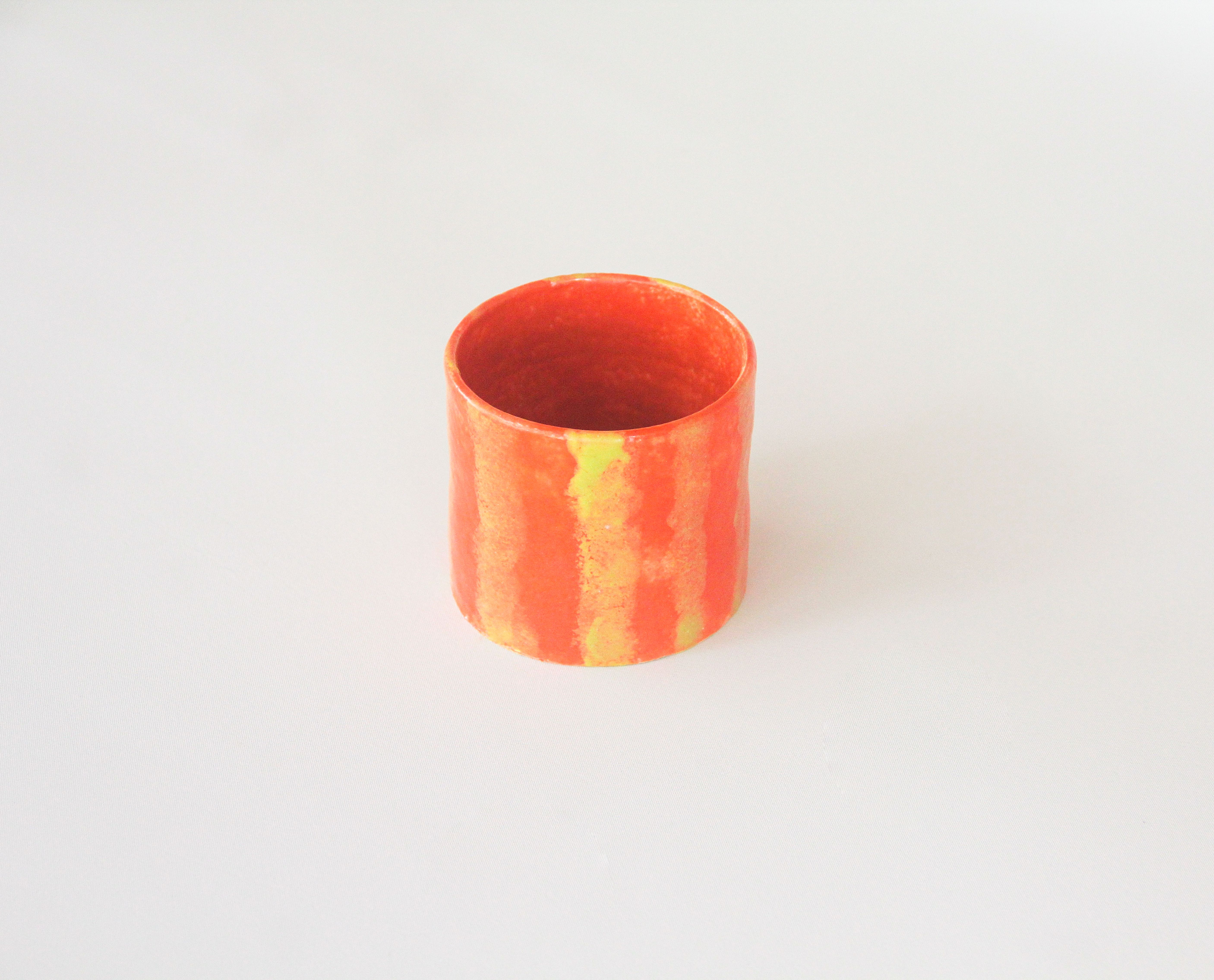 Vivid Orange Strip Cylinder