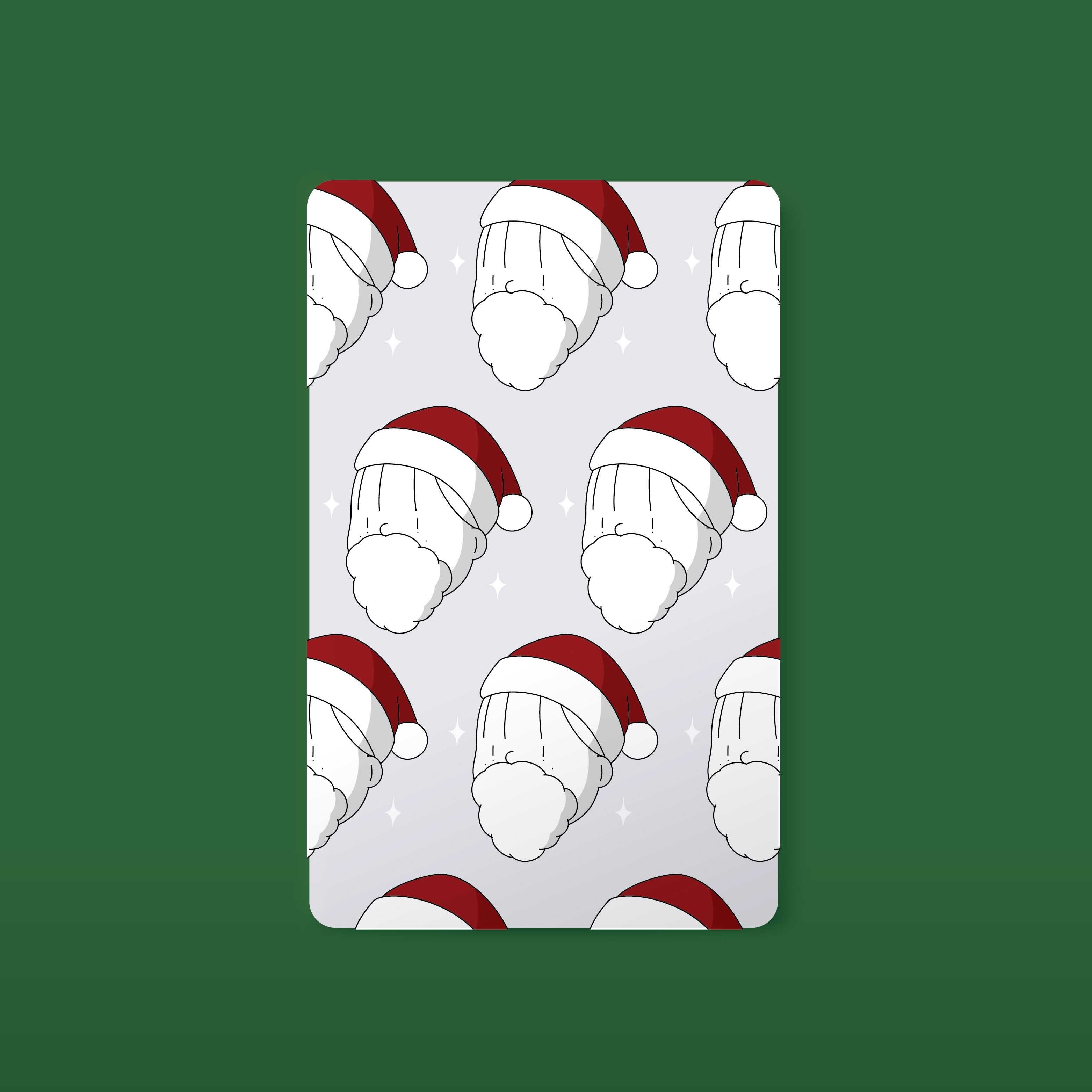 CARD STICKER  - SANTA EASE