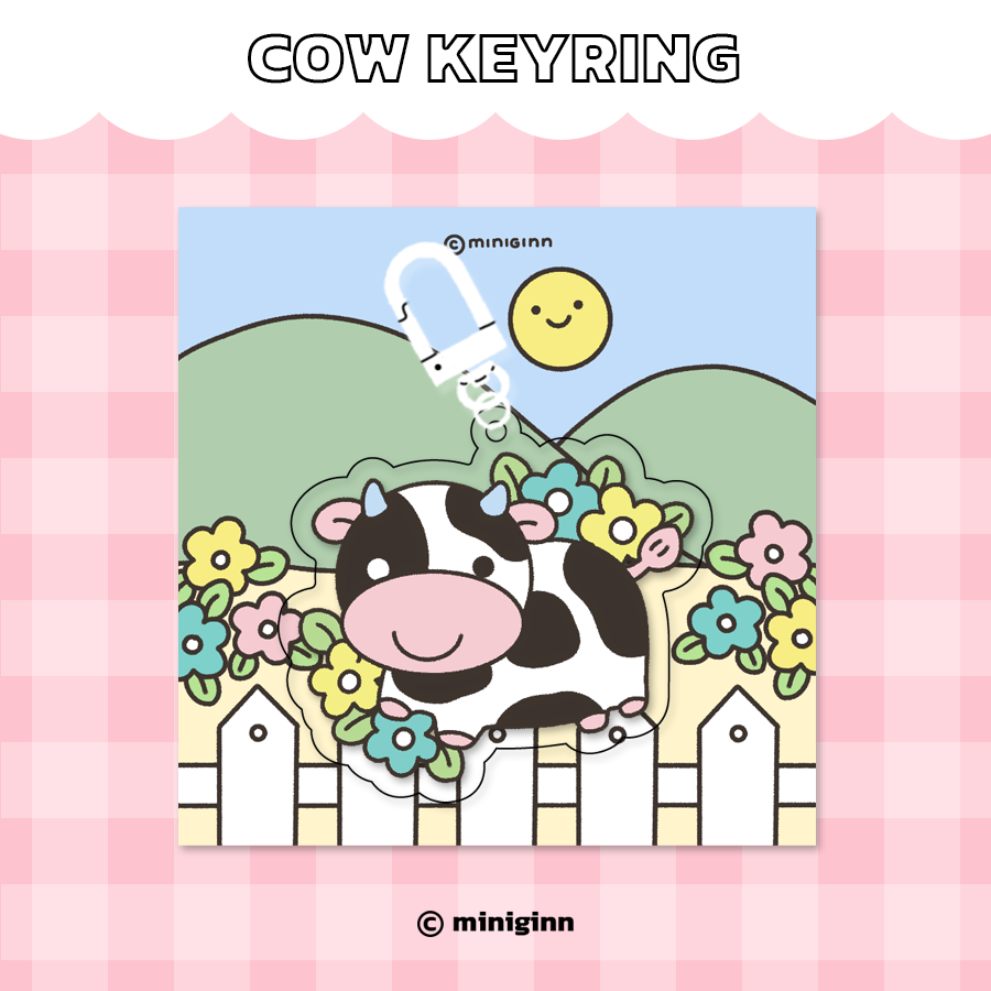 Cow keyring