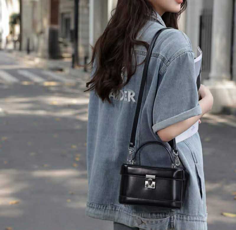 🌟🌟 HAVI 🌟🌟 กระเป๋าหนังวัวแท้ 100% ทรง Box mini งานแฮนด์เมด เกรดพรีเมี่ยม🪡🧵