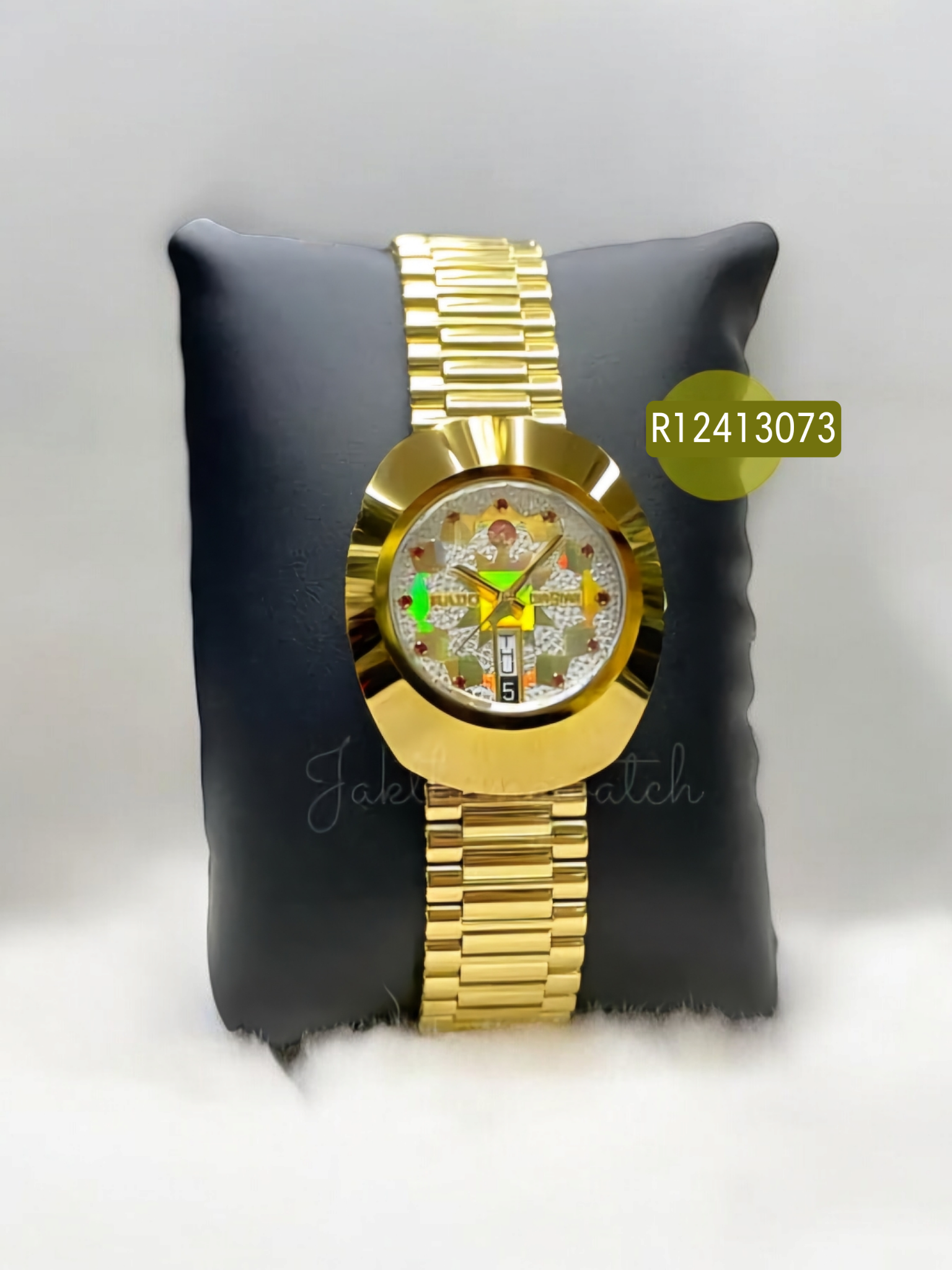 RADO Diastar The Original Automatic นาฬิกาข้อมือ รุ่น R12413073 (หน้าปัดพลอยแดง 11 เม็ด)