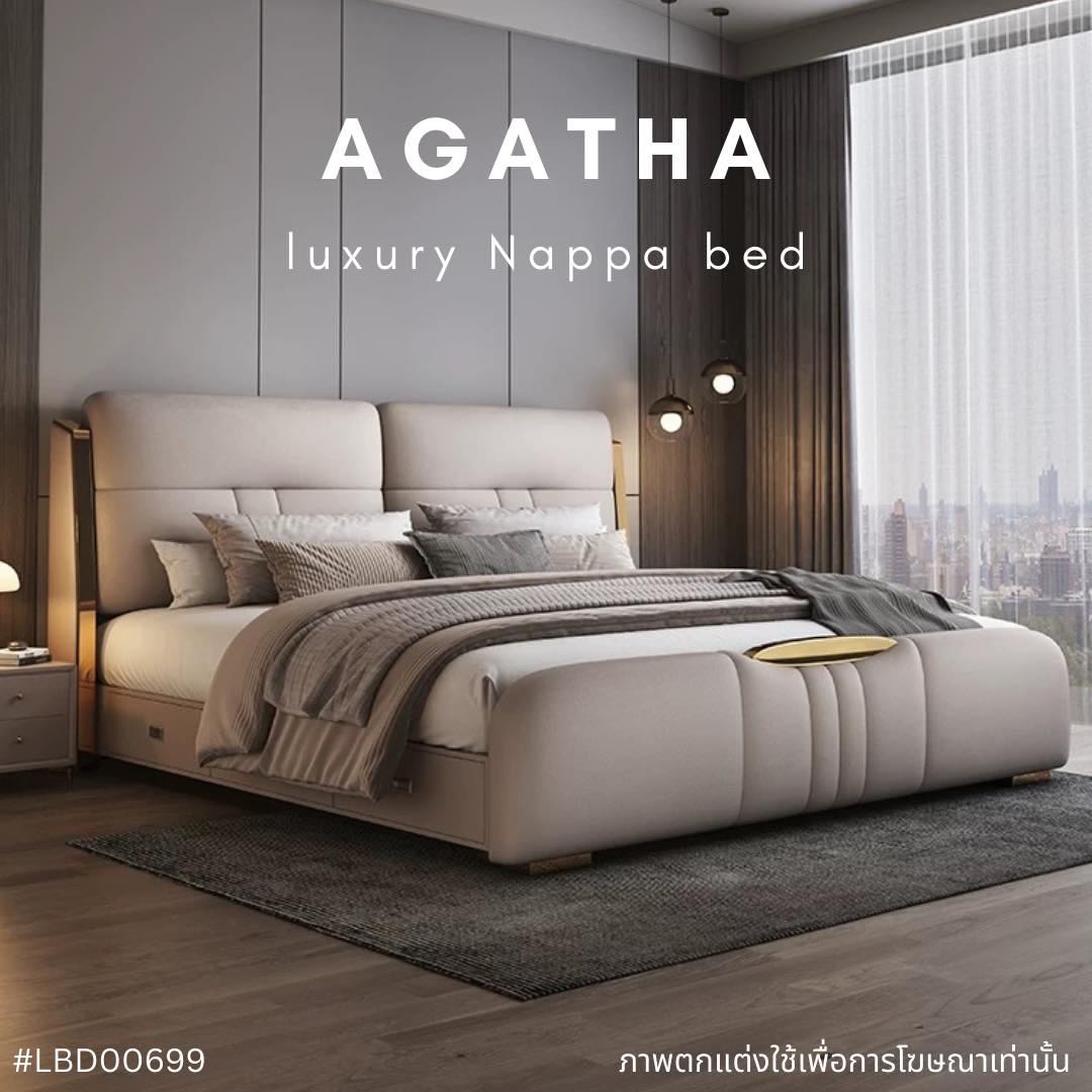 AGATHA luxury Nappa bed