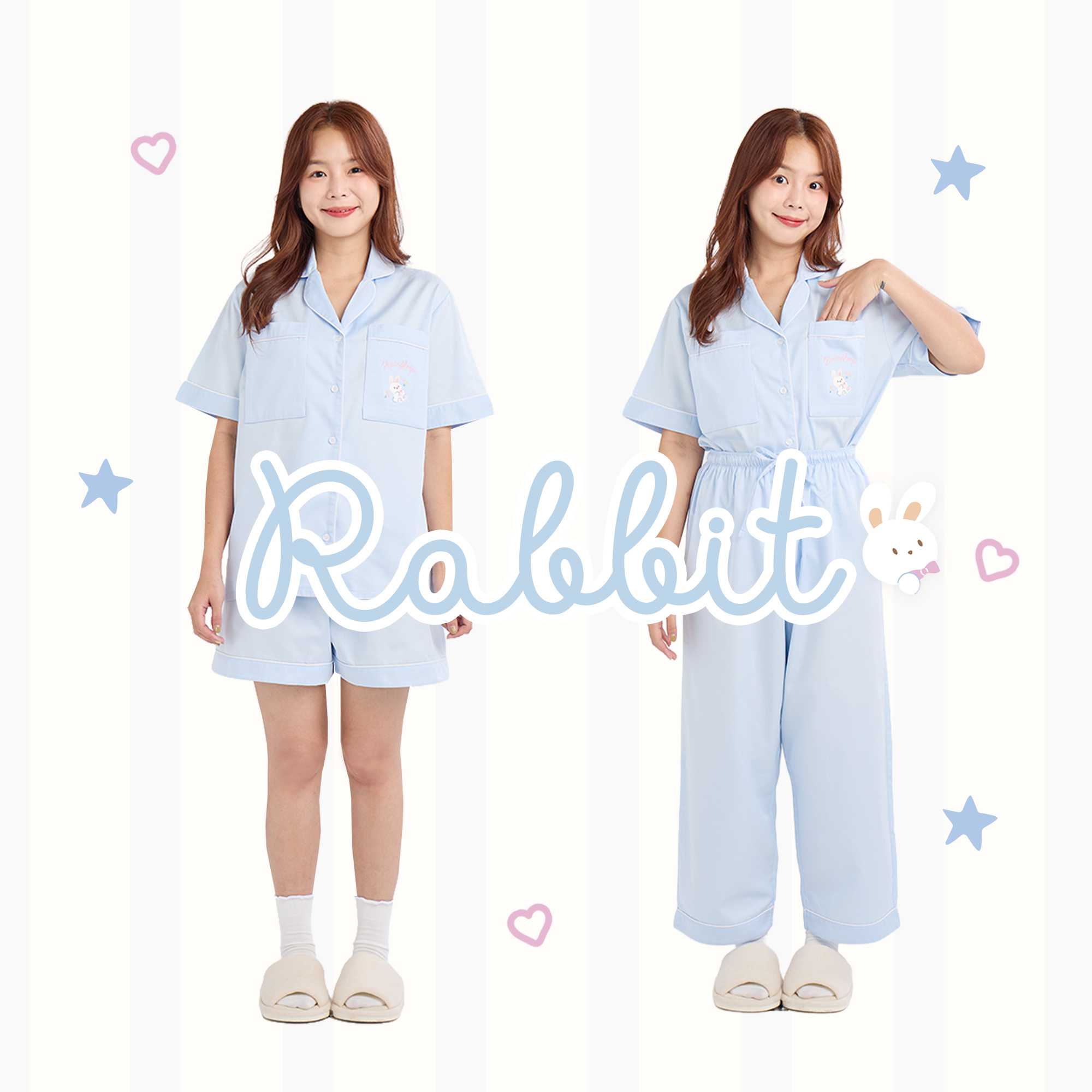 SliptoSleep ชุดนอนโนบรา -  Rabbit Set