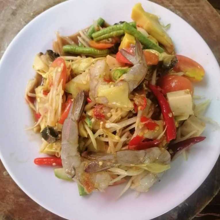 ตำป่ากุ้งสด