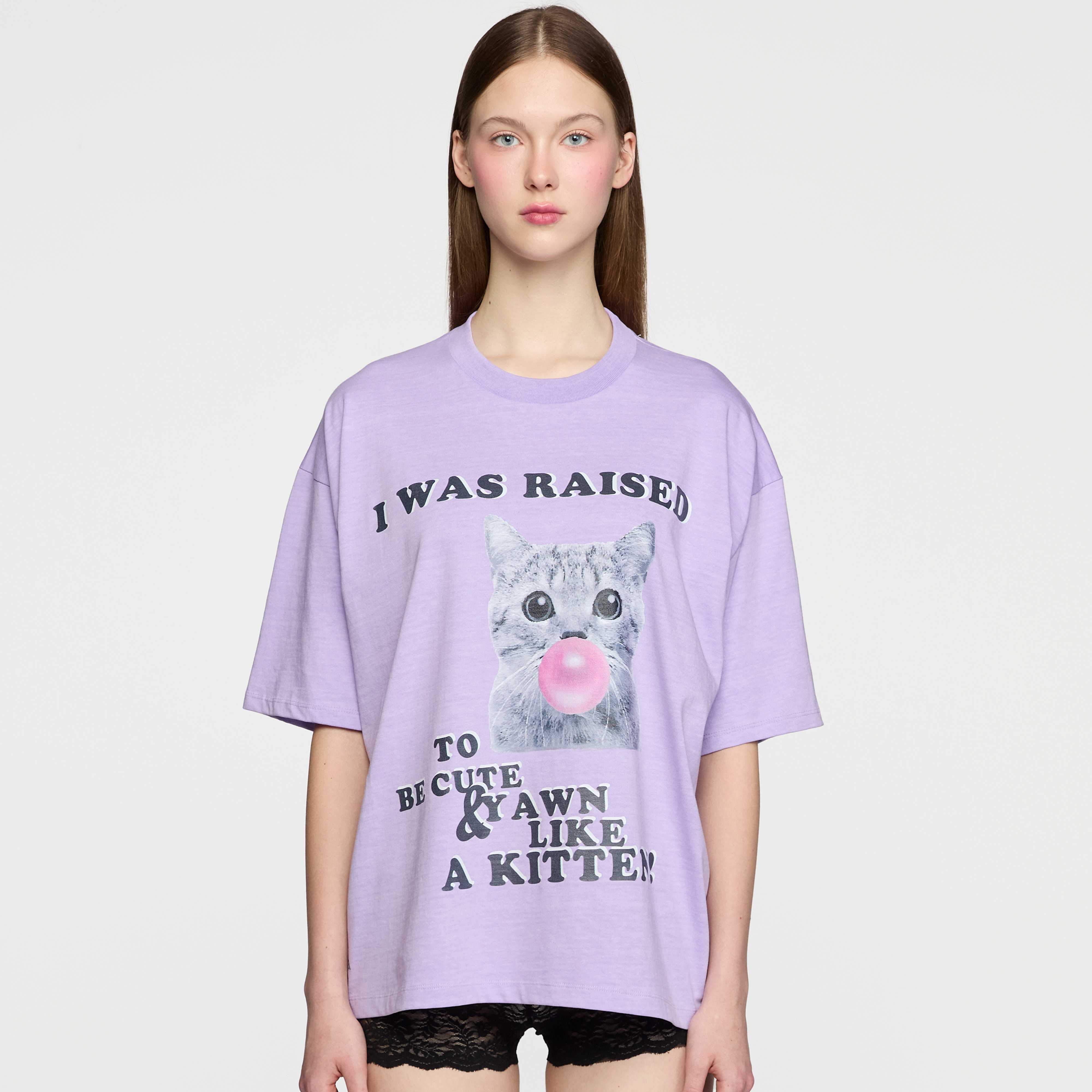 KITTEN OVERSIZED TEE