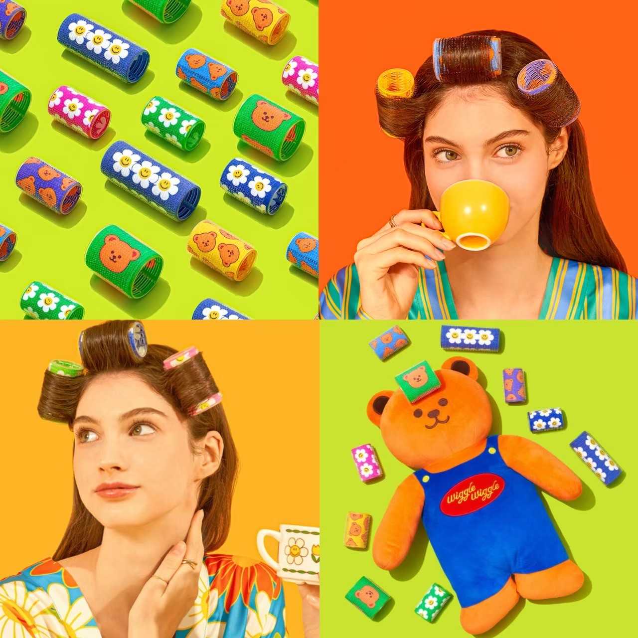 🌈 Wiggle Wiggle ของแท้💯 โรลม้วนผม Hair Roller ที่ม้วนผม ม้วนผมหน้าม้า แบบธรรมชาติ