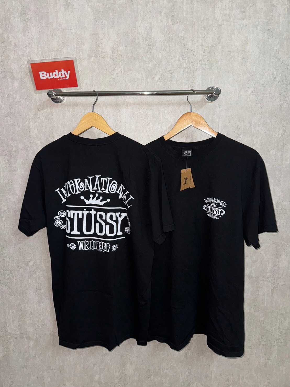 Stussy Worldwide Tee Pigment Dyed Black